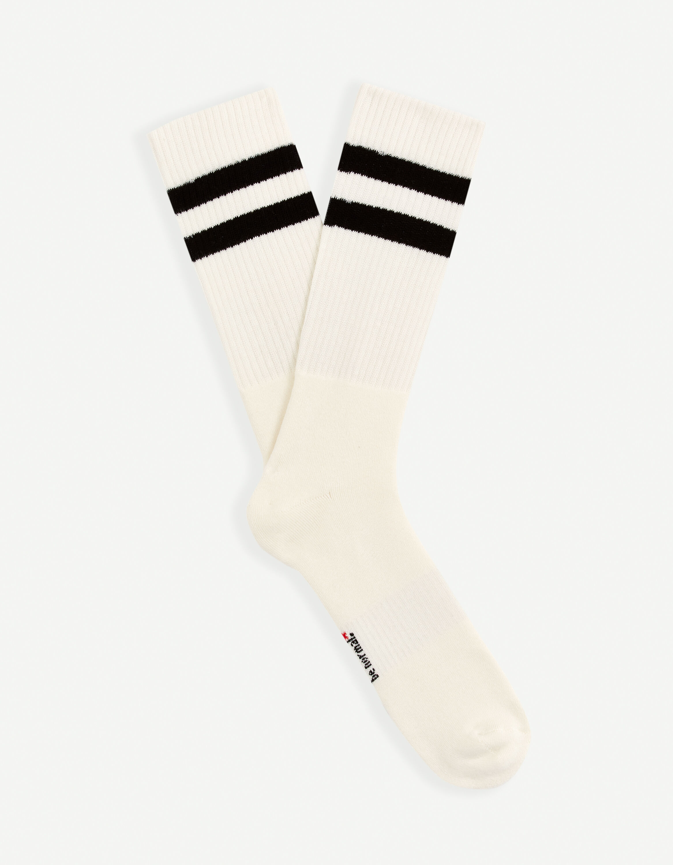 Chaussettes hautes de sport molletonn&eacute;es - noir