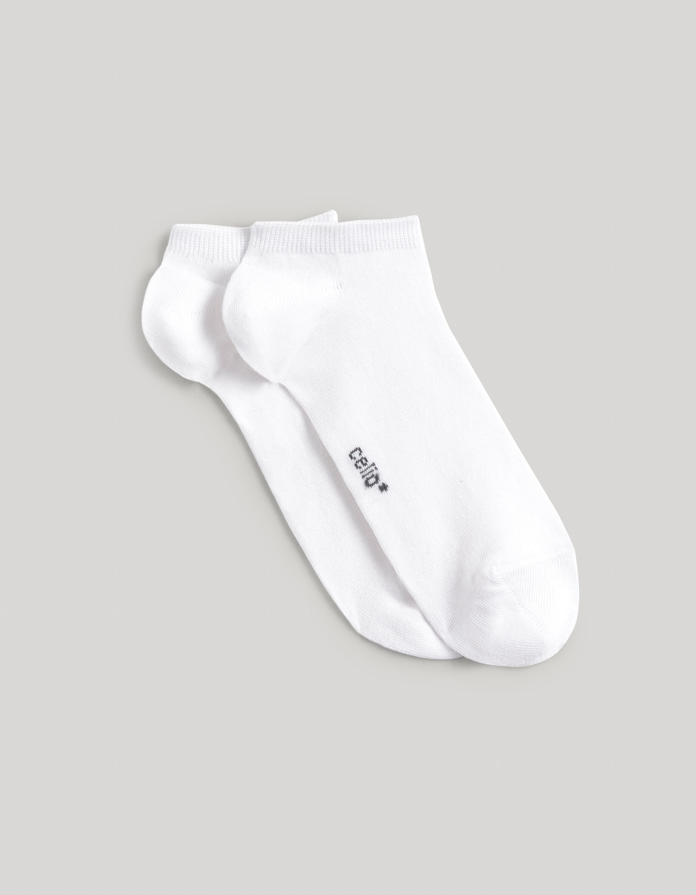 Chaussettes basses coton - blanc