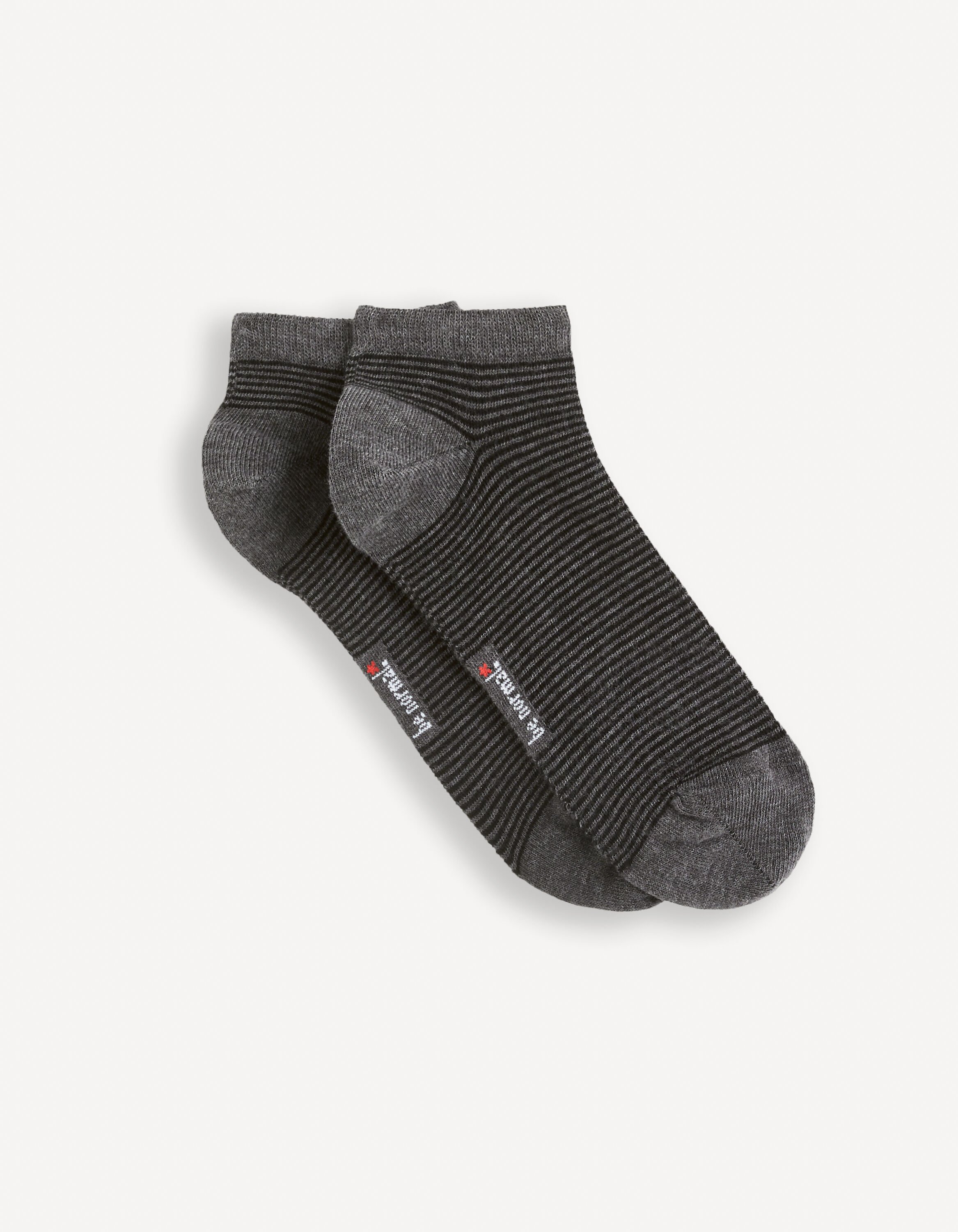Chaussettes basses coton - anthracite