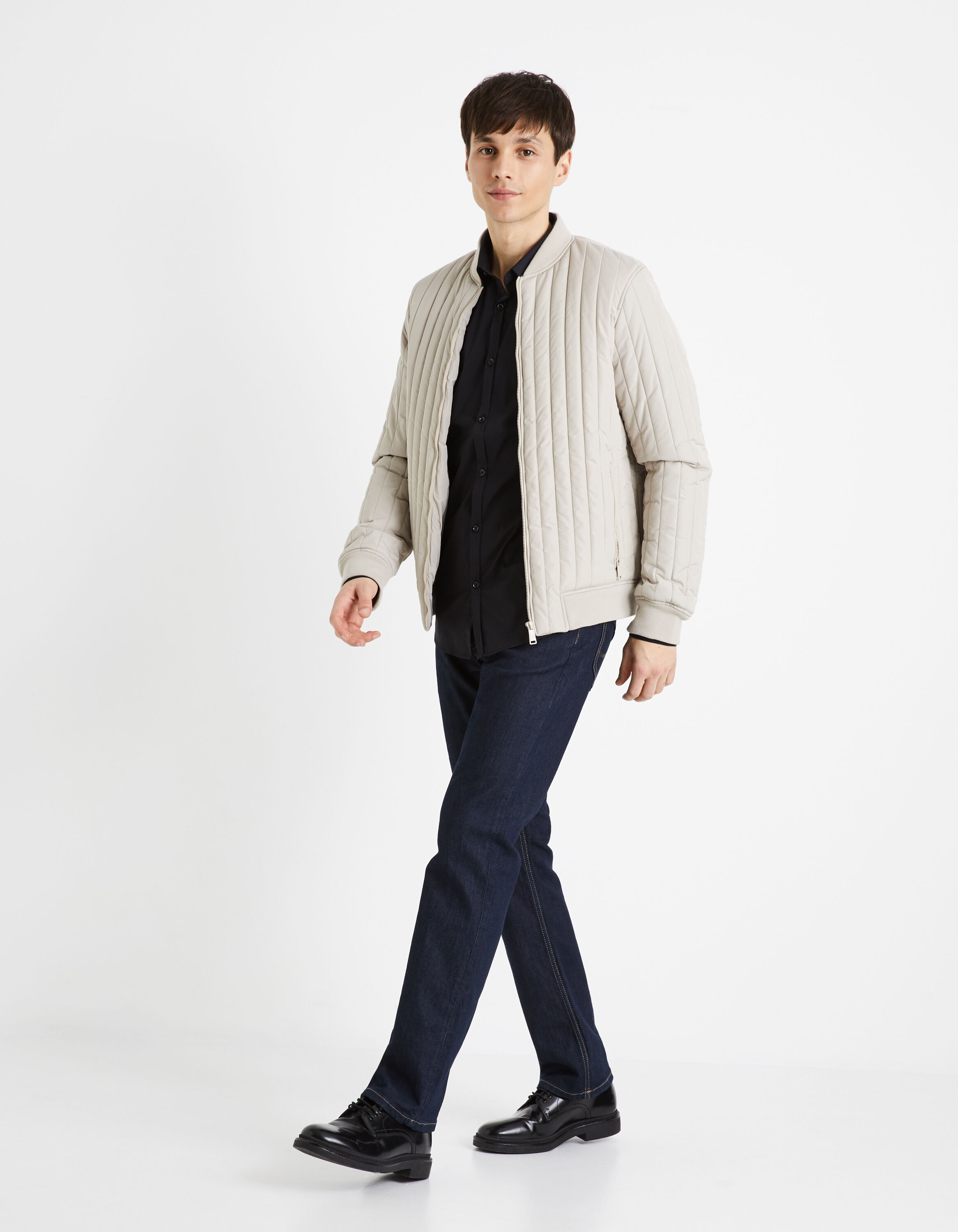 Chemise extra slim coton stretch - noir