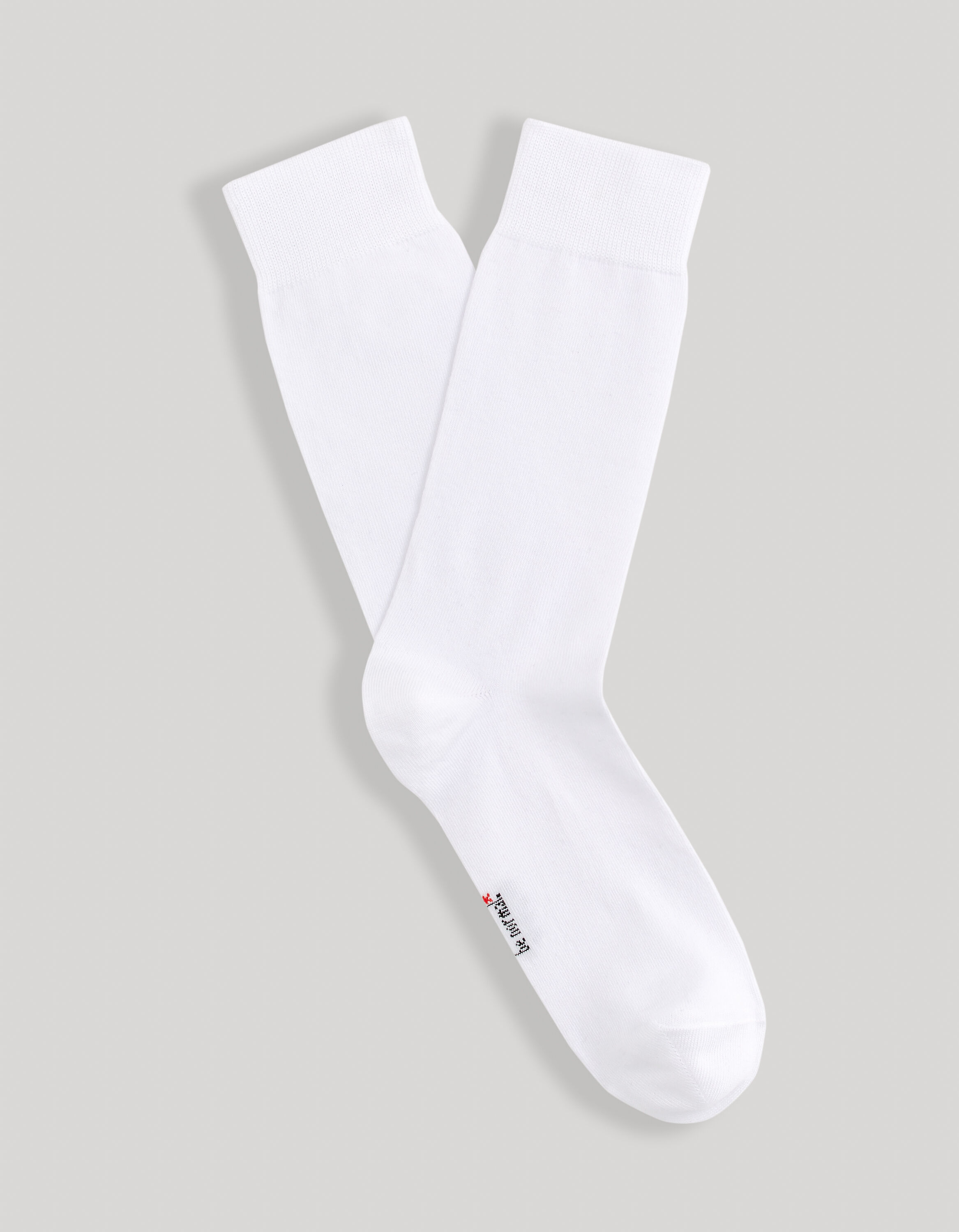 Chaussettes hautes coton - blanc