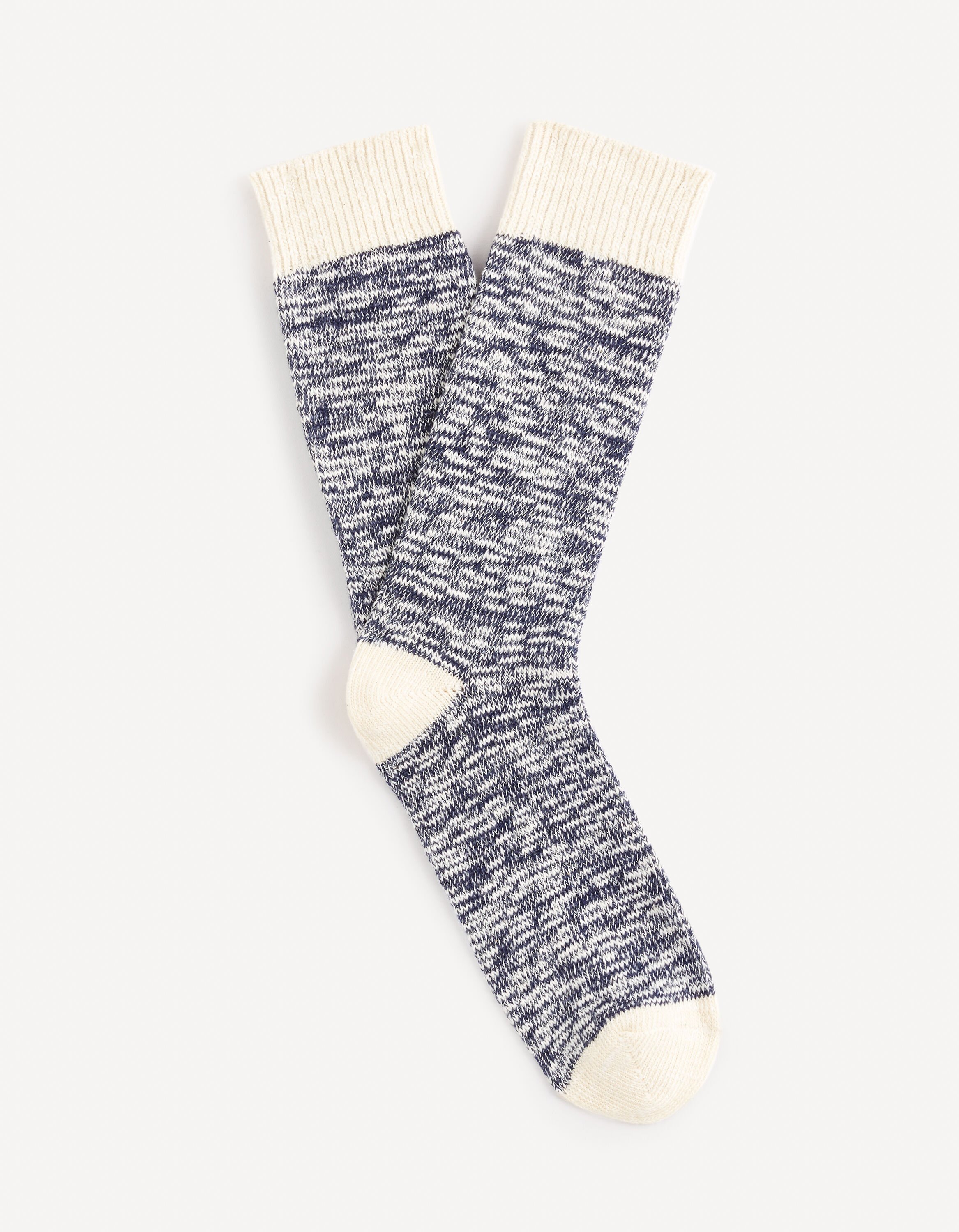 Chaussettes hautes coton - marine