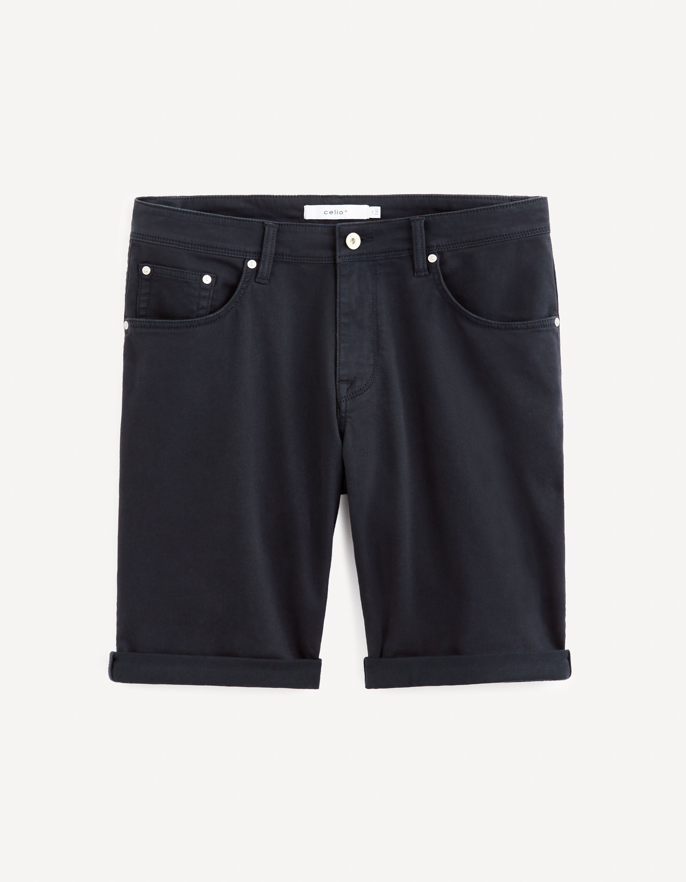 Bermuda coton stretch - marine