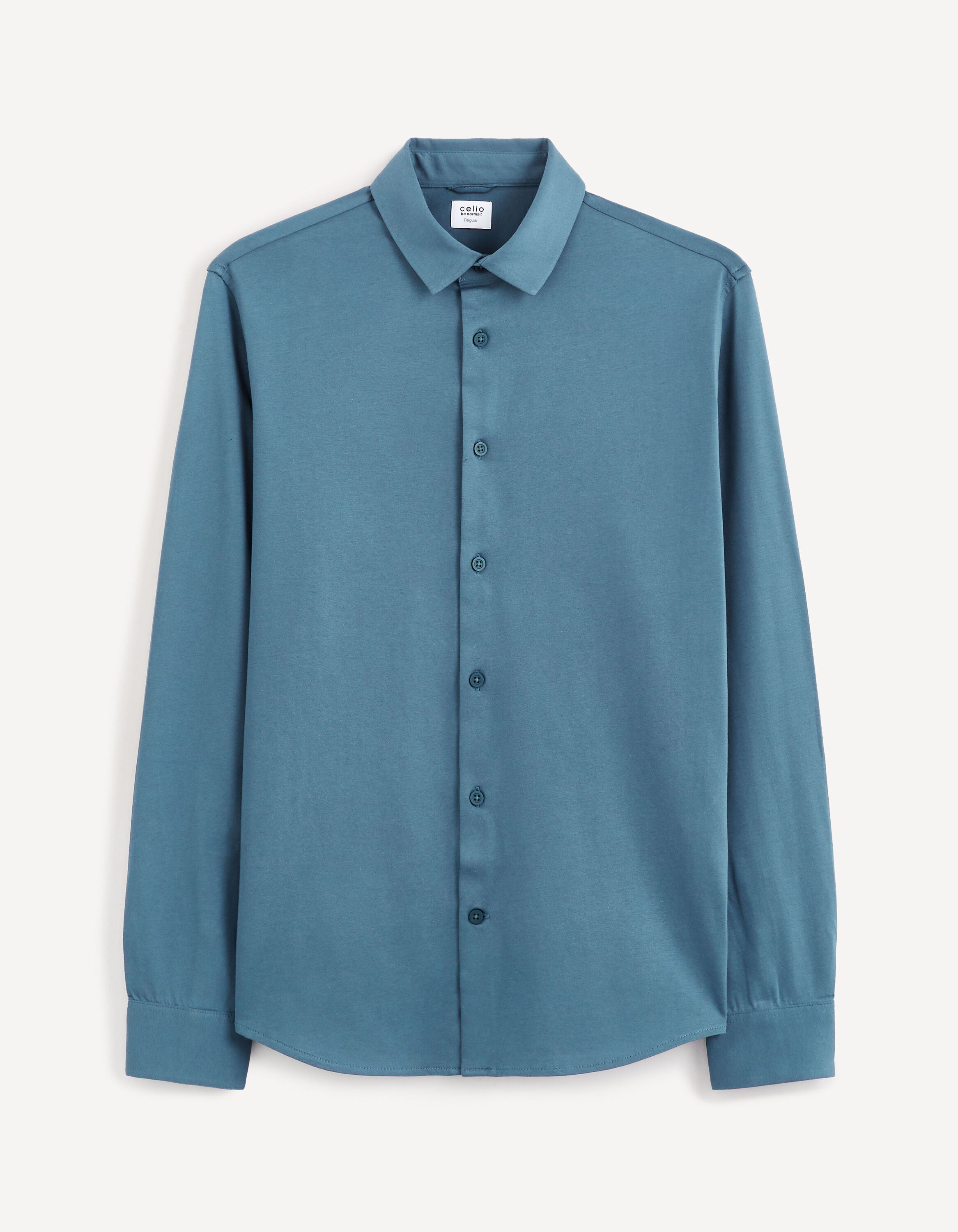 Chemise modern fit 100% coton - bleu