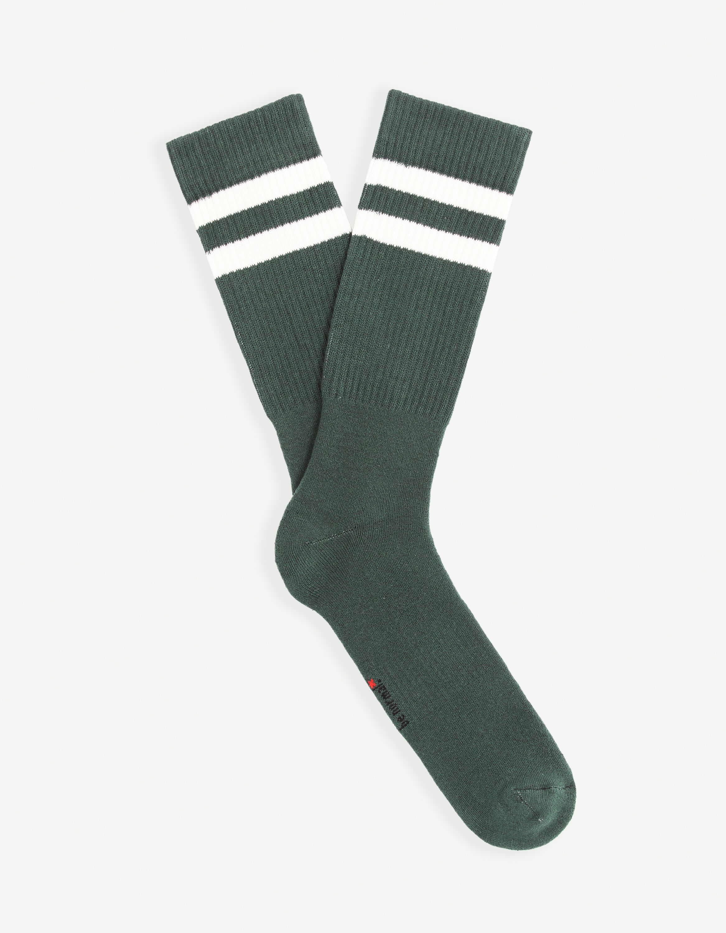 Chaussettes hautes de sport molletonn&eacute;es - vert