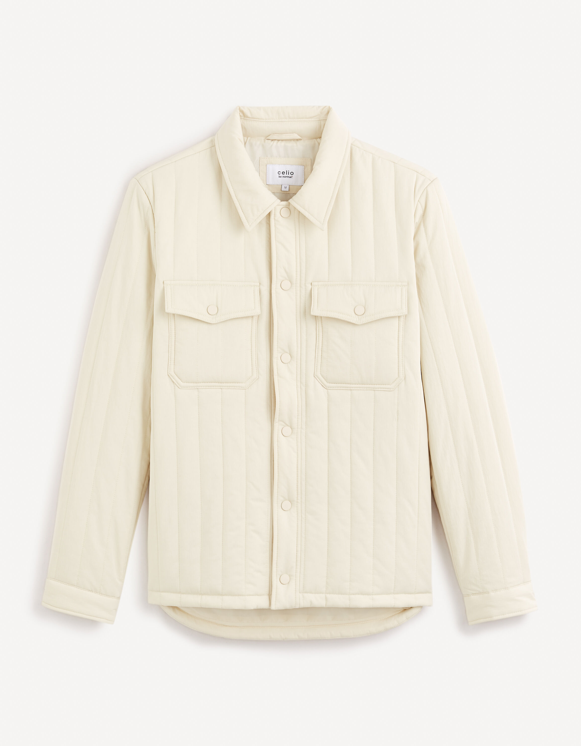 Surchemise doudoune - &eacute;cru