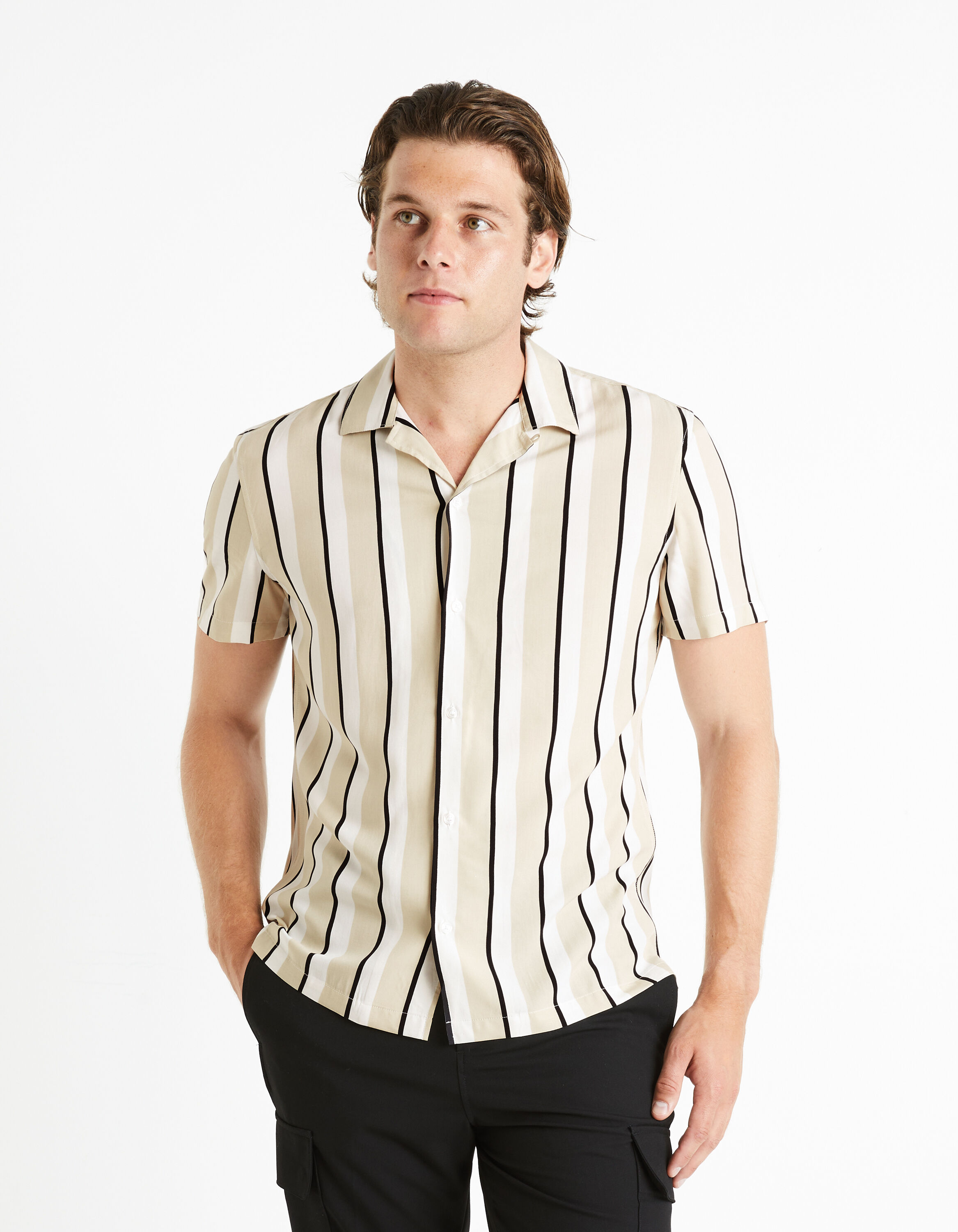 Chemise regular - beige