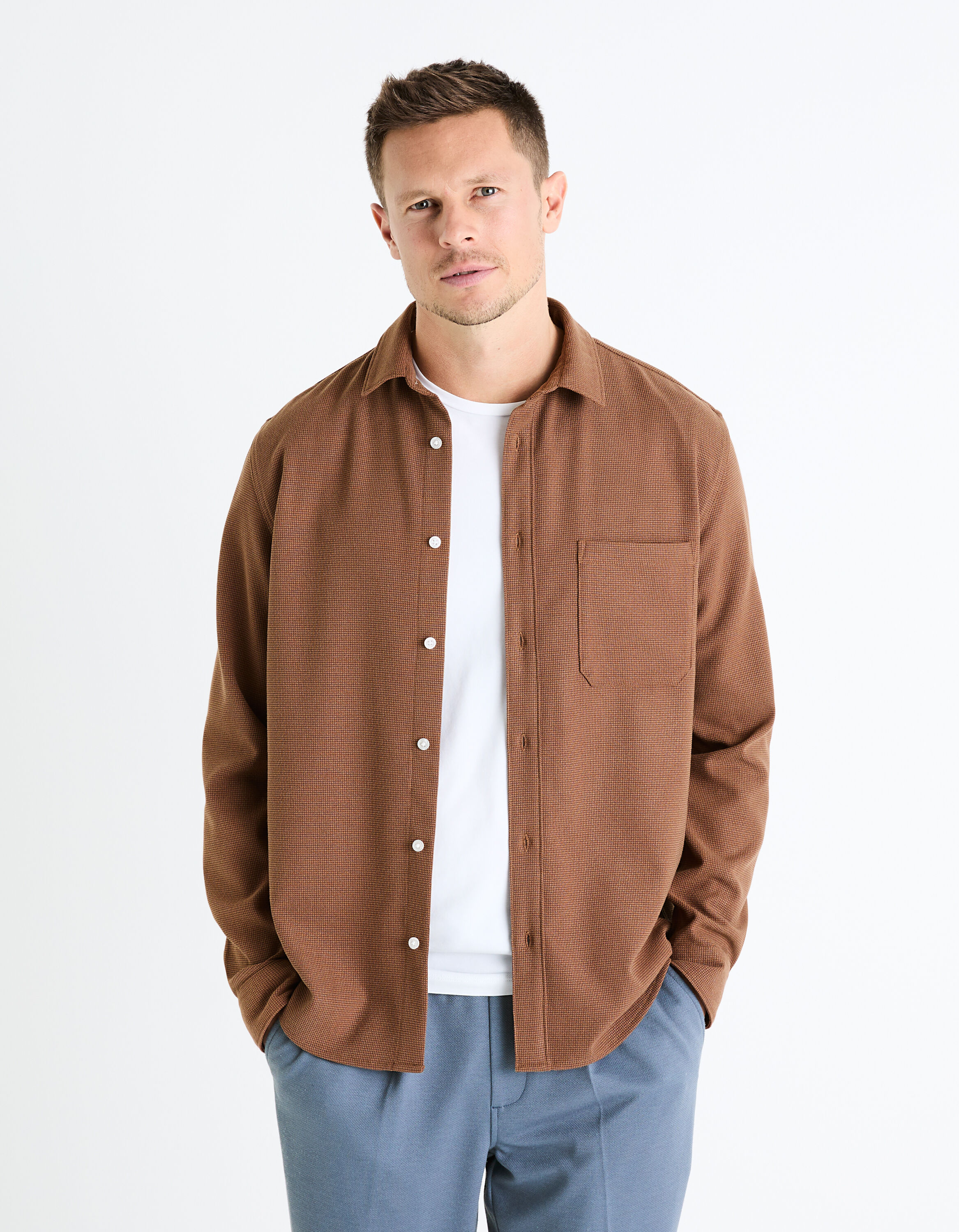 Chemise regular - marron