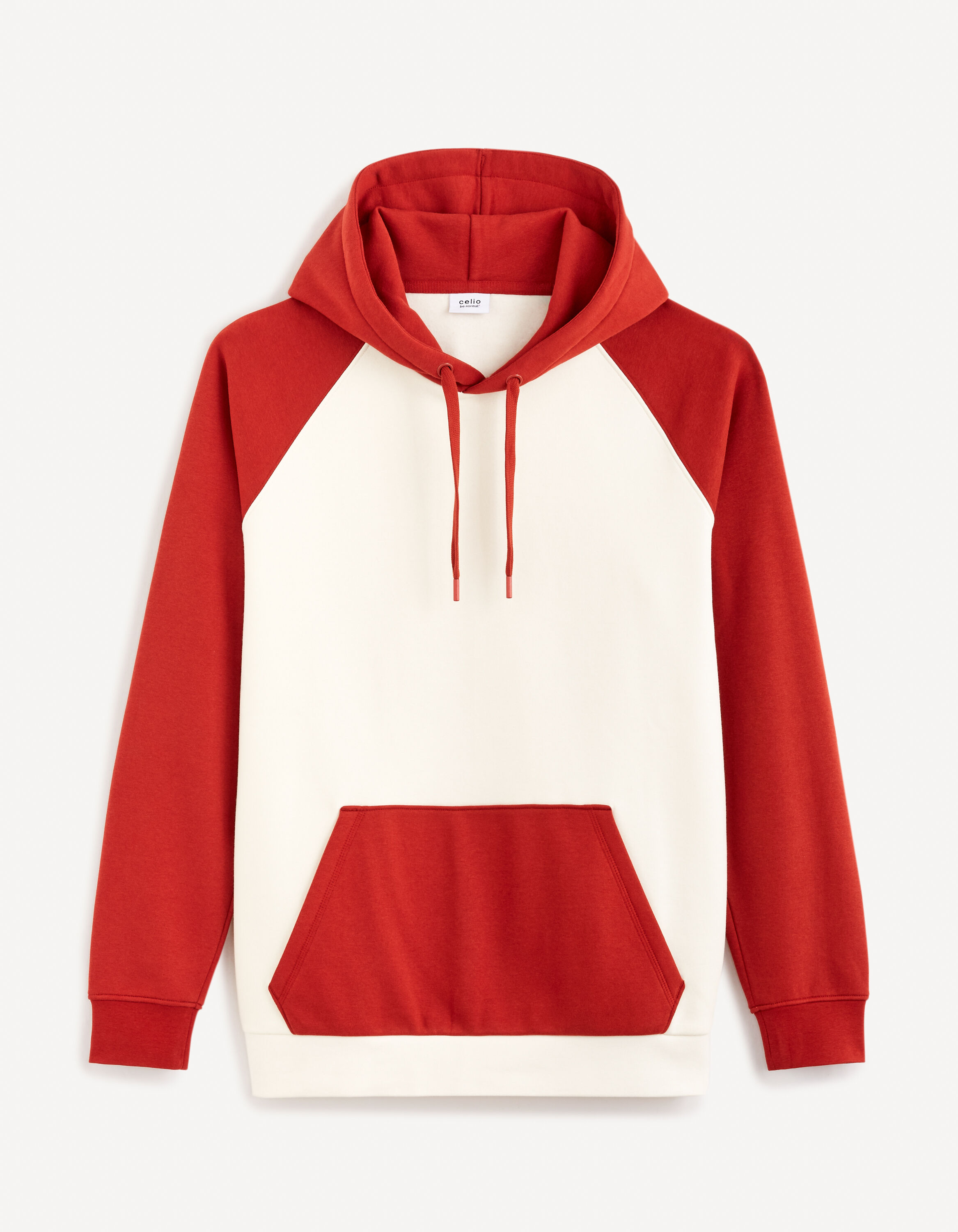 Sweat &agrave; capuche coton m&eacute;lang&eacute; - violet