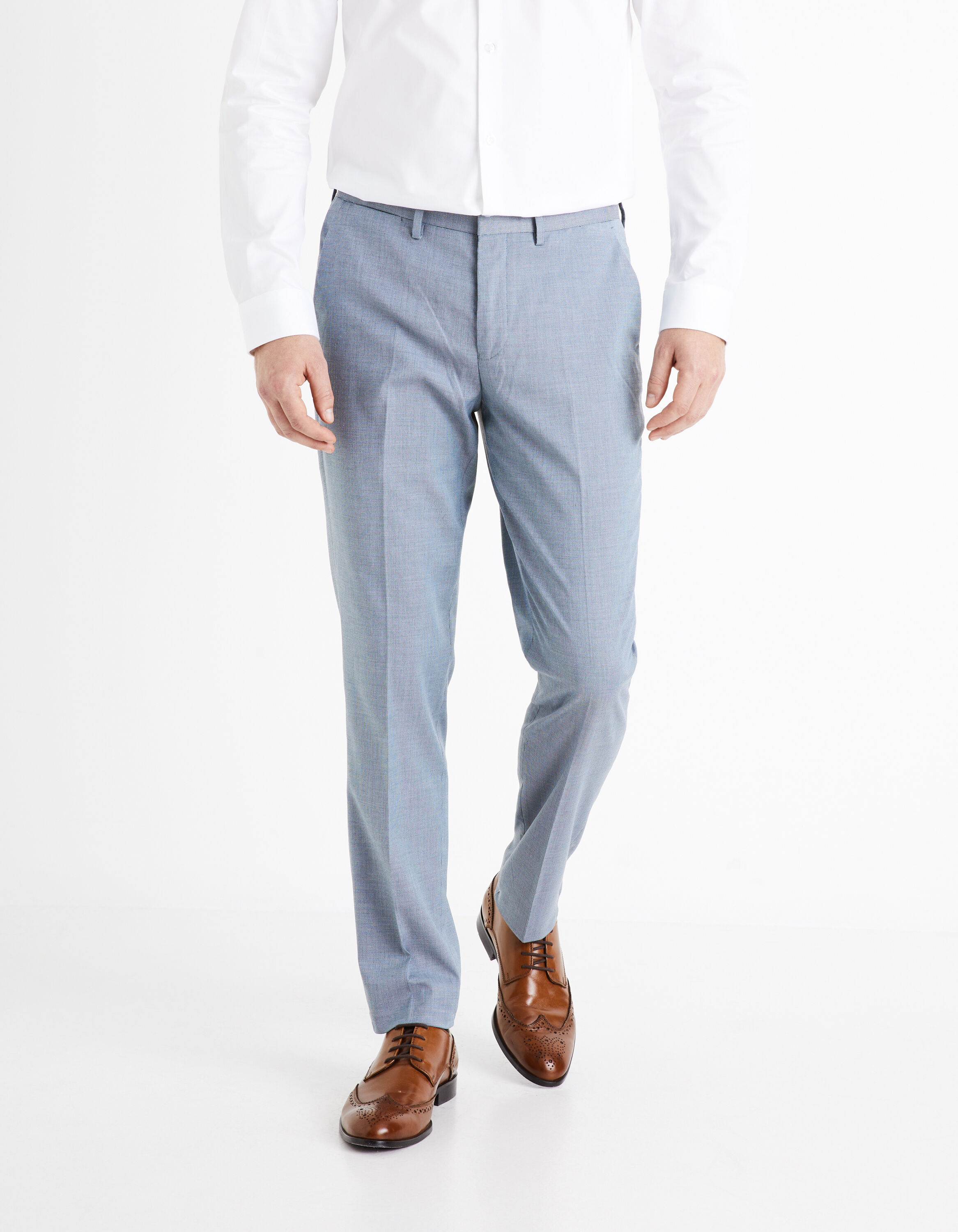 Pantalon de costume slim Mikro - bleu ciel