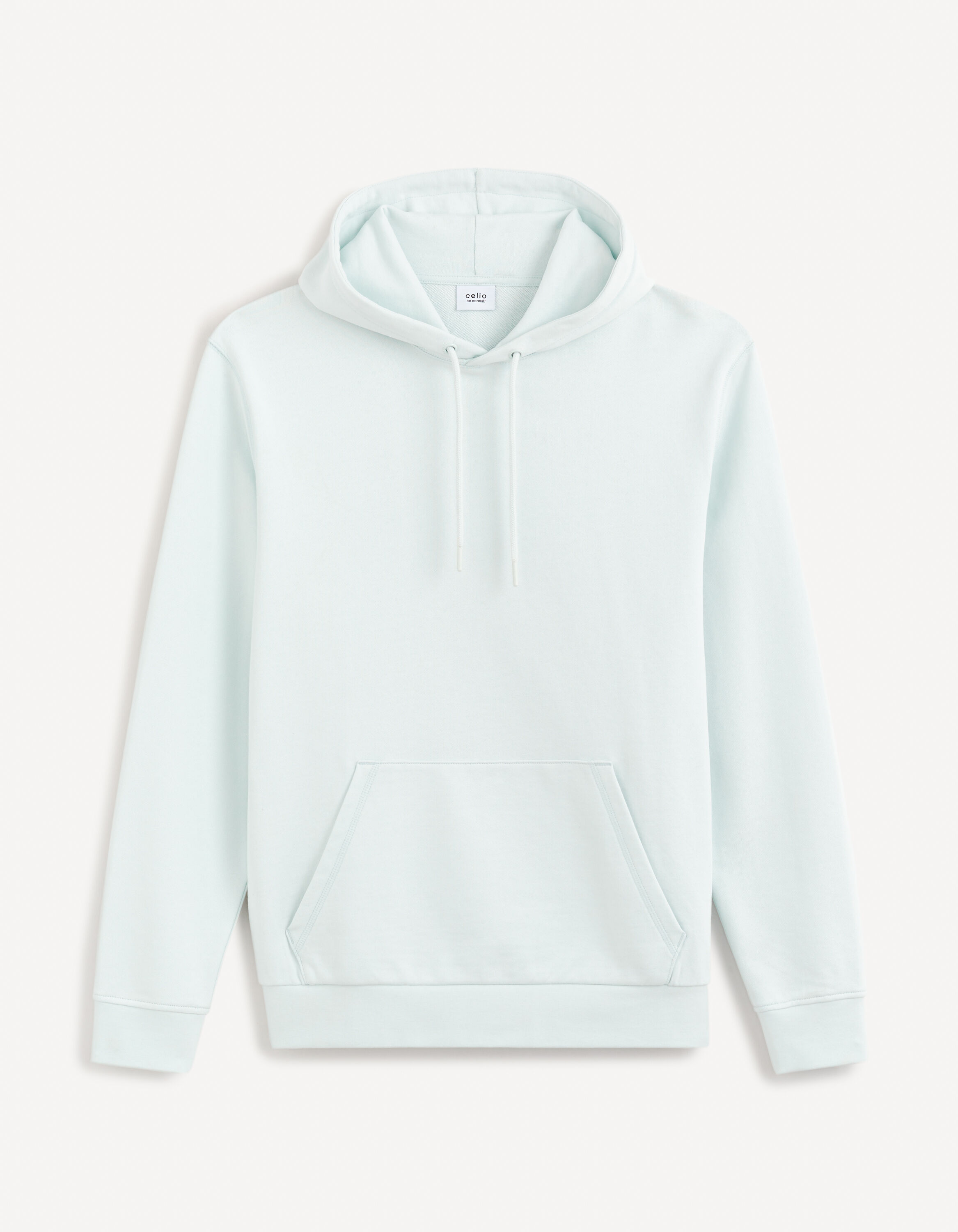 Sweat &agrave; capuche 100% coton - vert