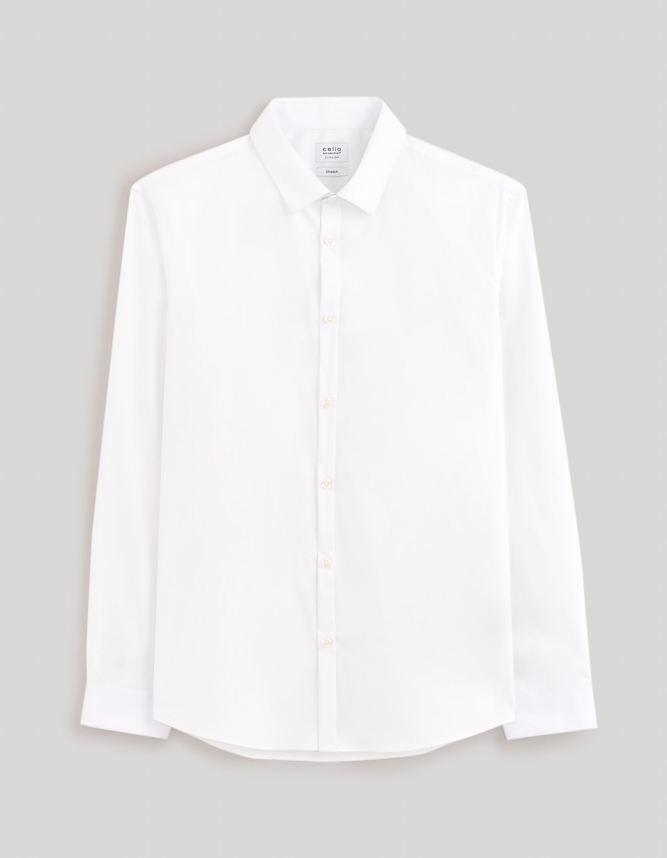 Chemise extra slim coton stretch - blanc