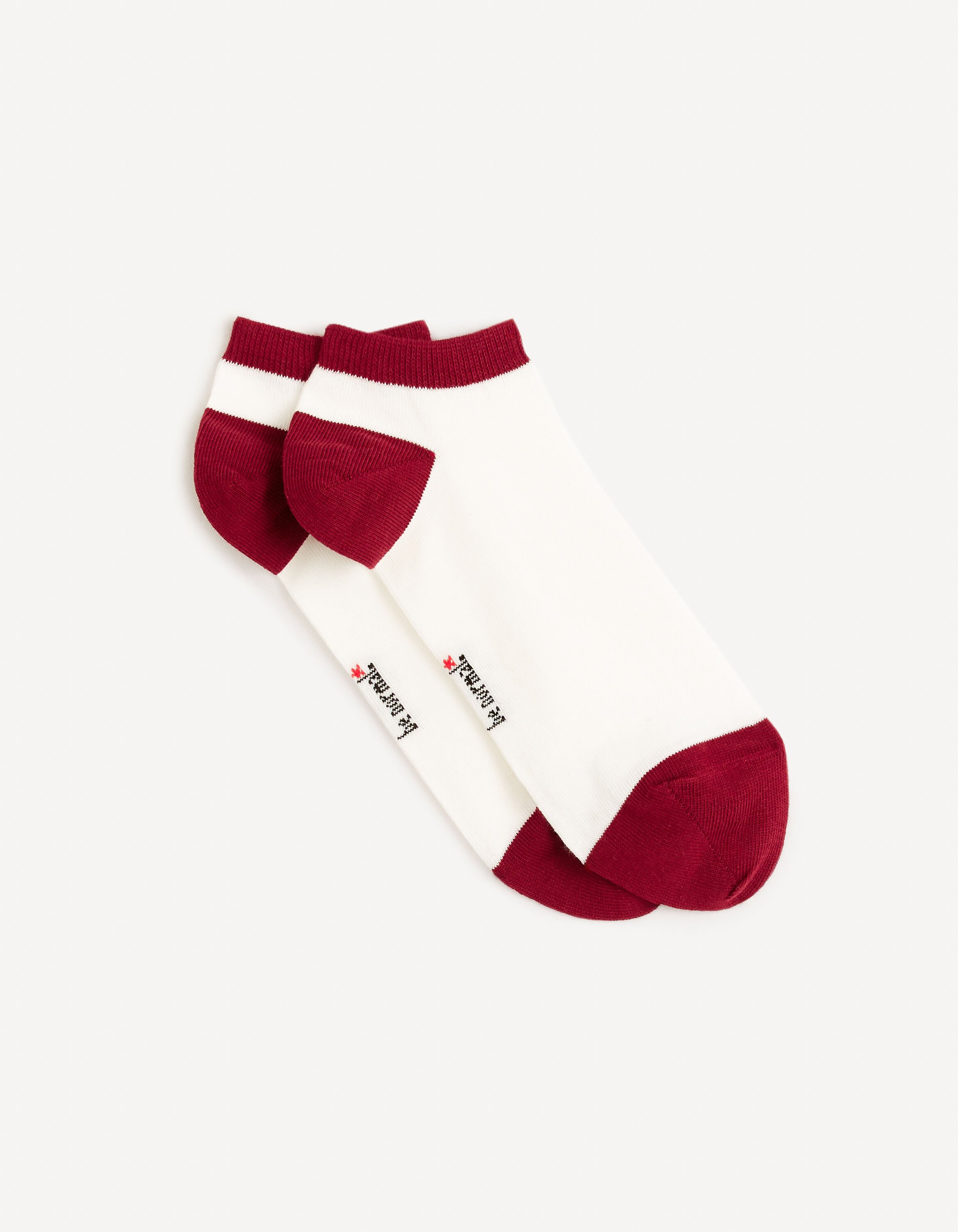 Chaussettes basses coton - blanc