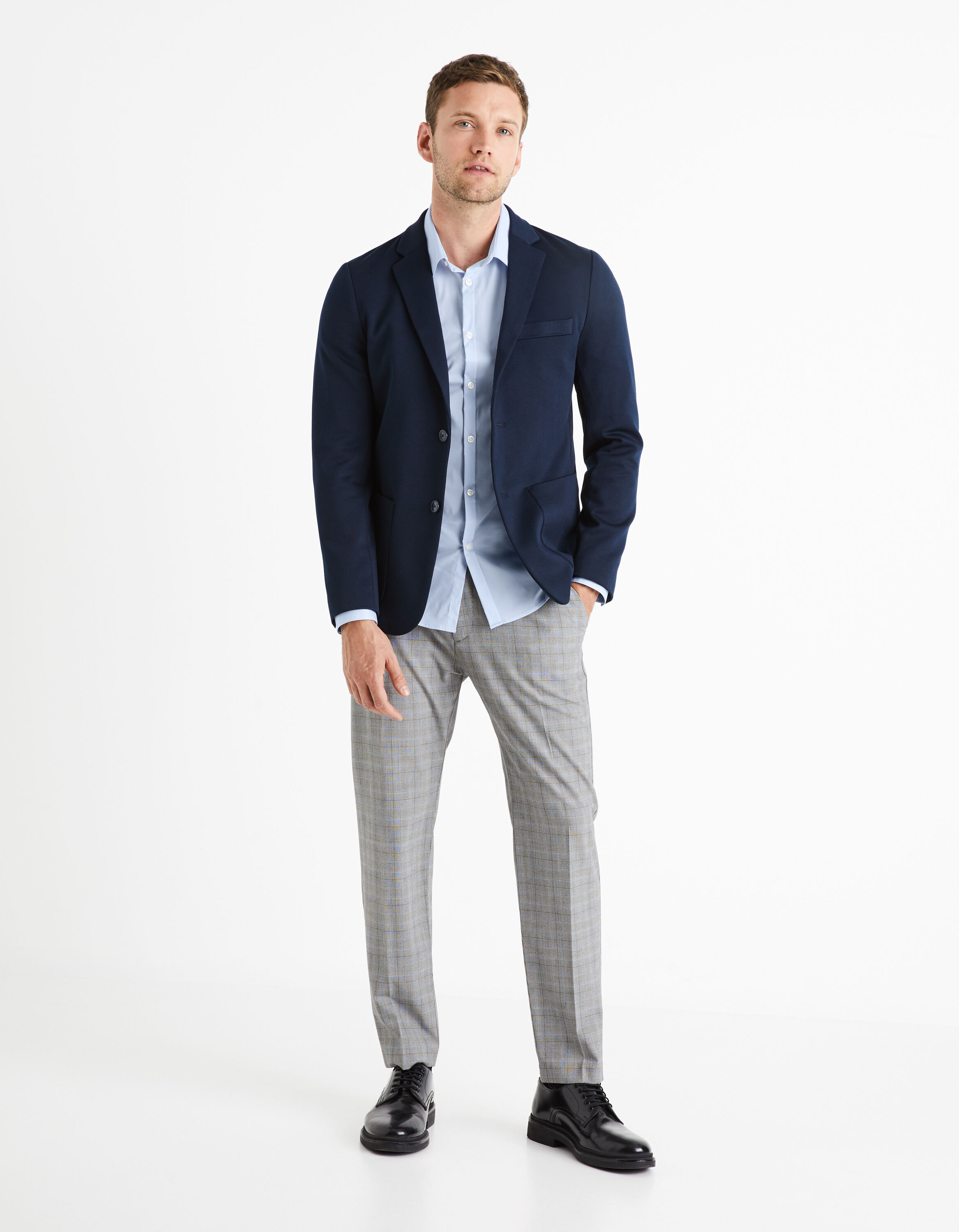 Chemise extra slim coton stretch - bleu clair