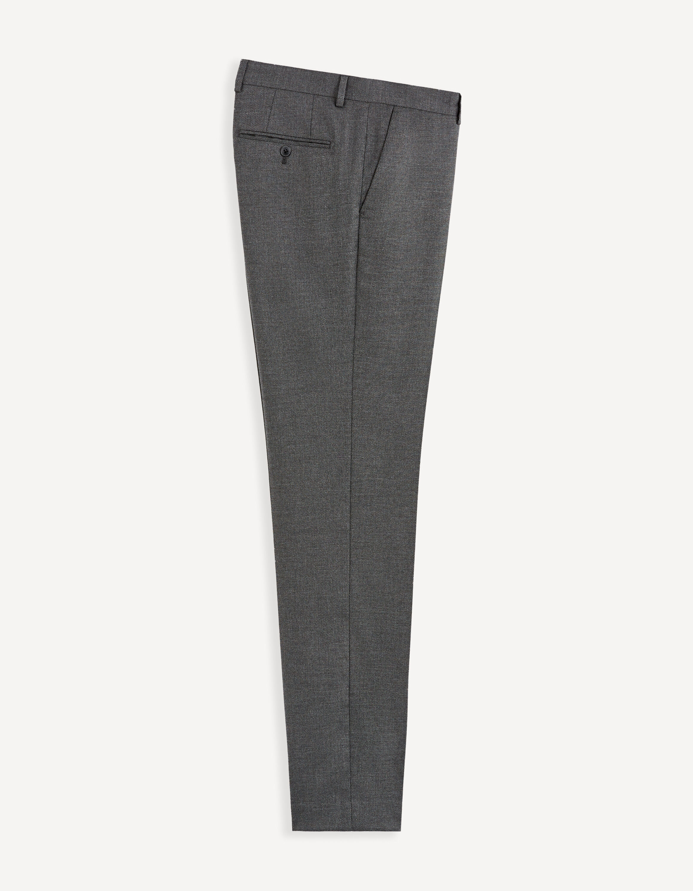 Pantalon de costumee Yao lavable slim - gris