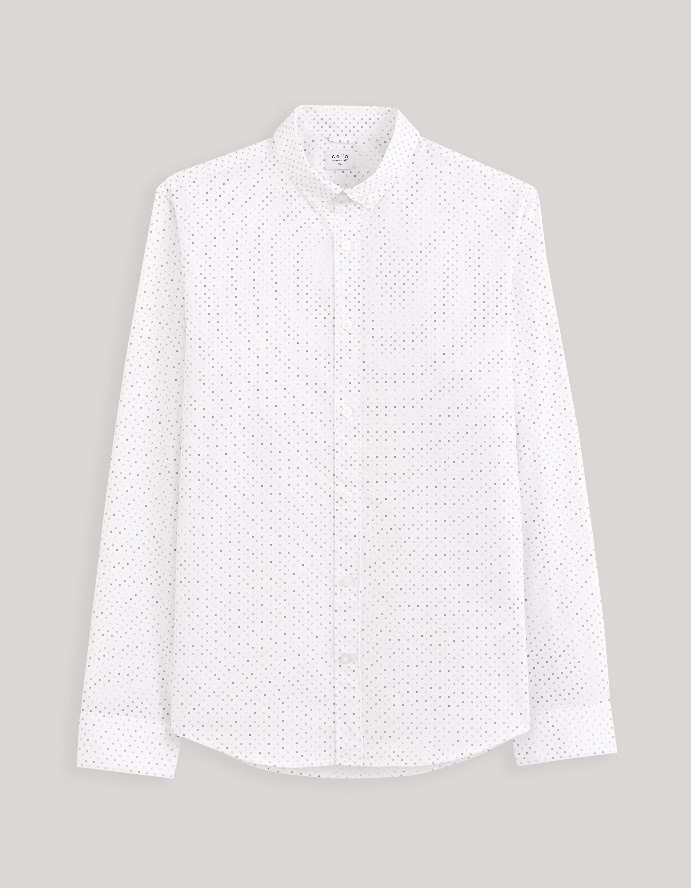 Chemise slim 100% coton - blanc