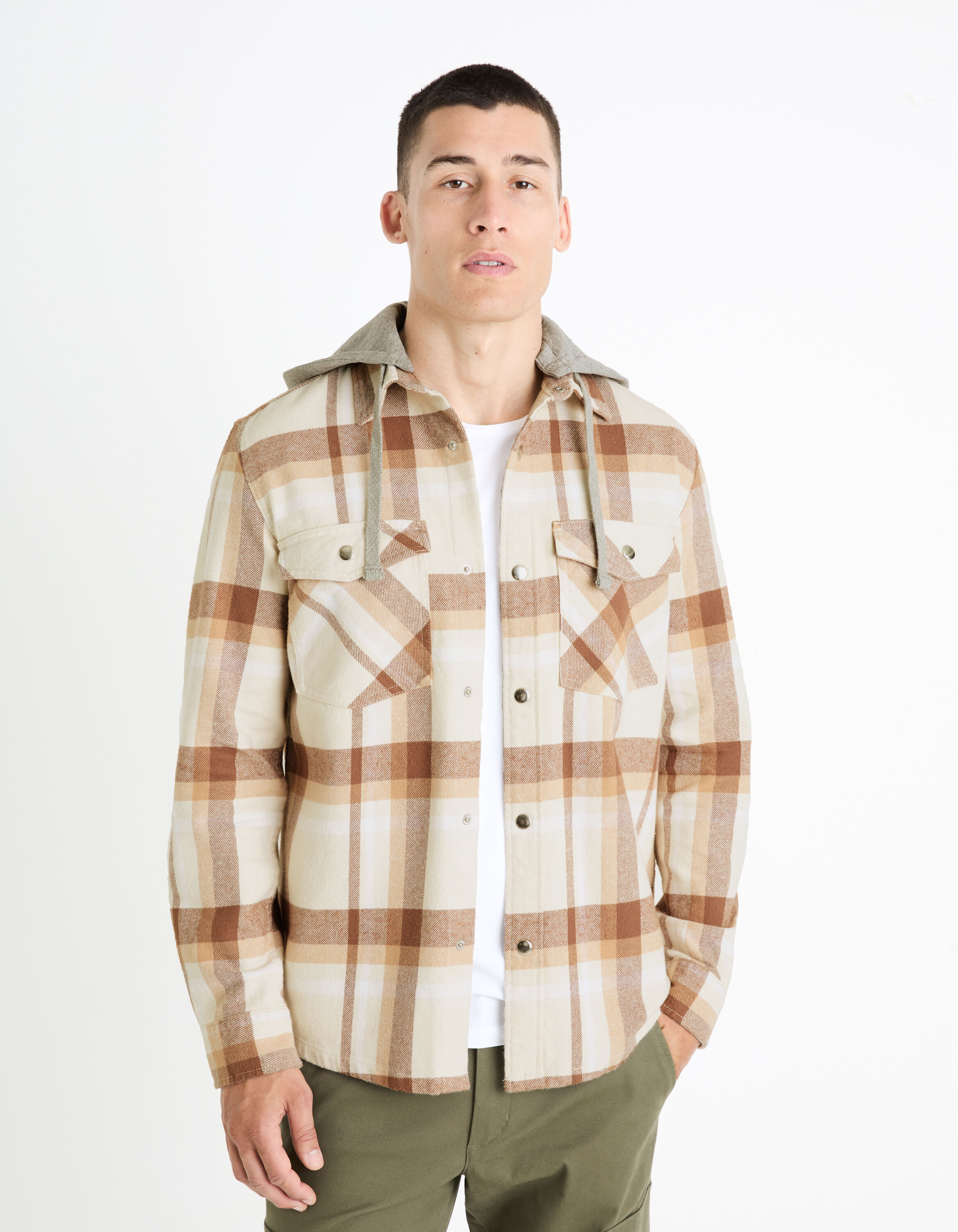 Surchemise 100% coton - beige