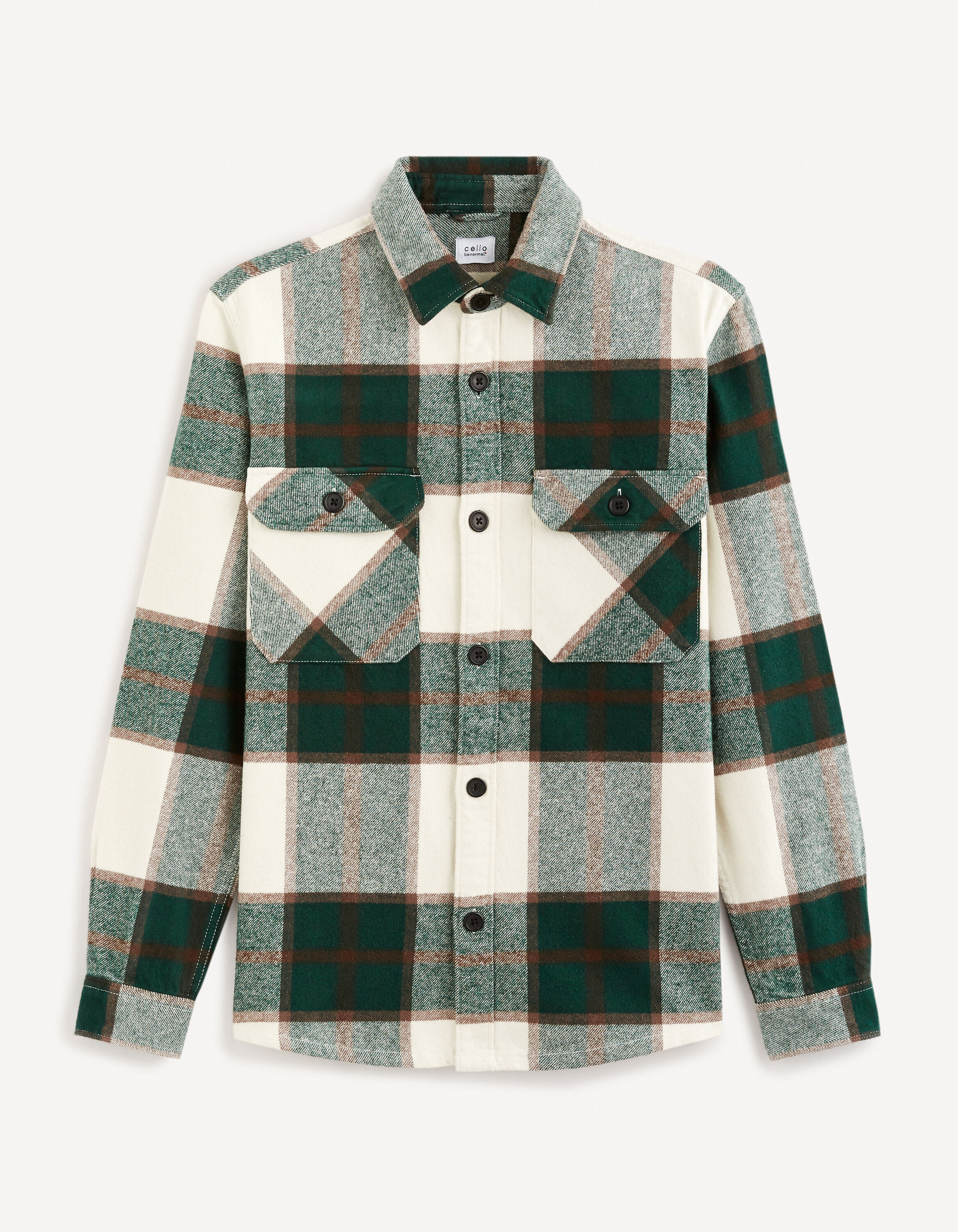 Surchemise 100% coton - vert