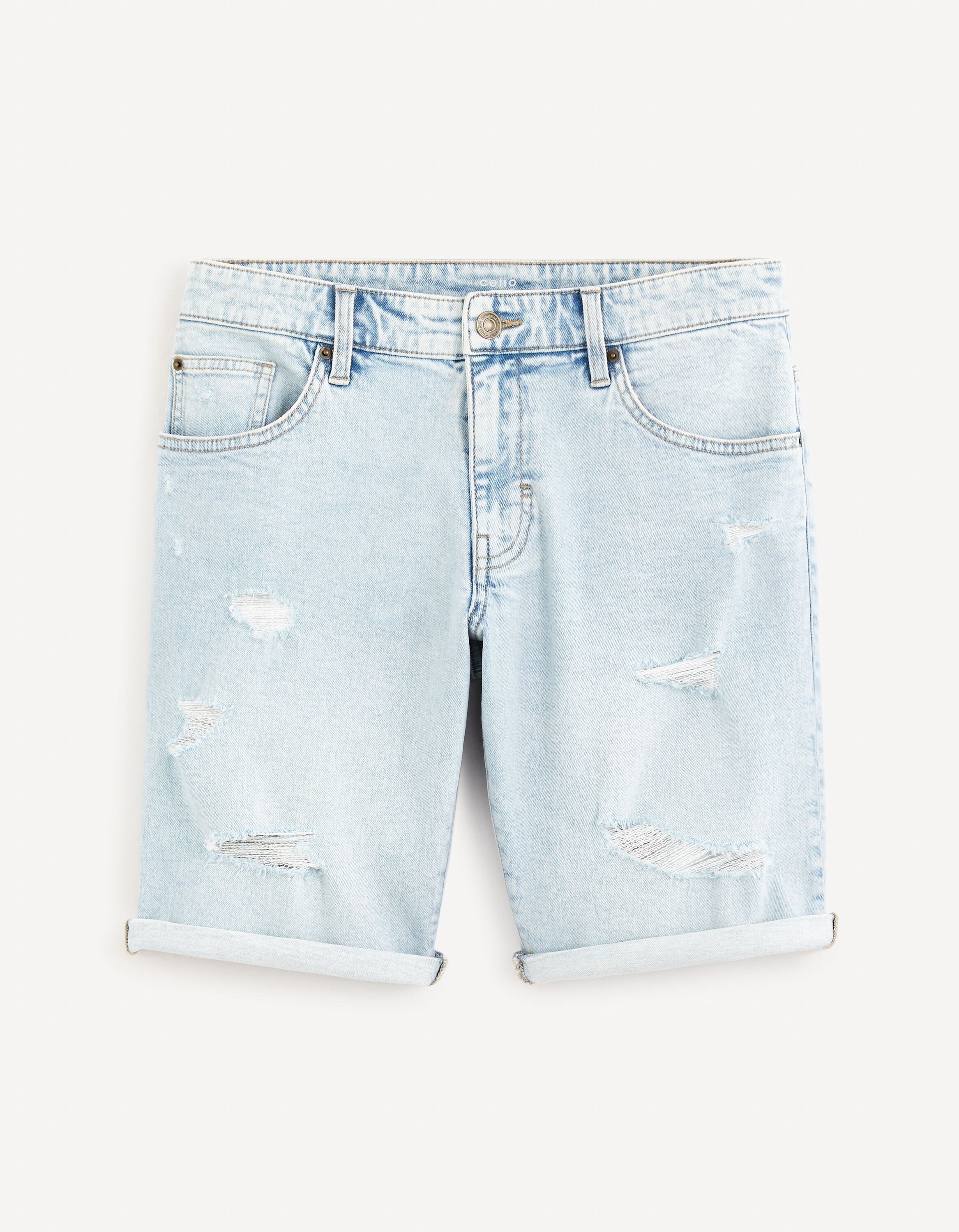 Bermuda en jean - bleu clair