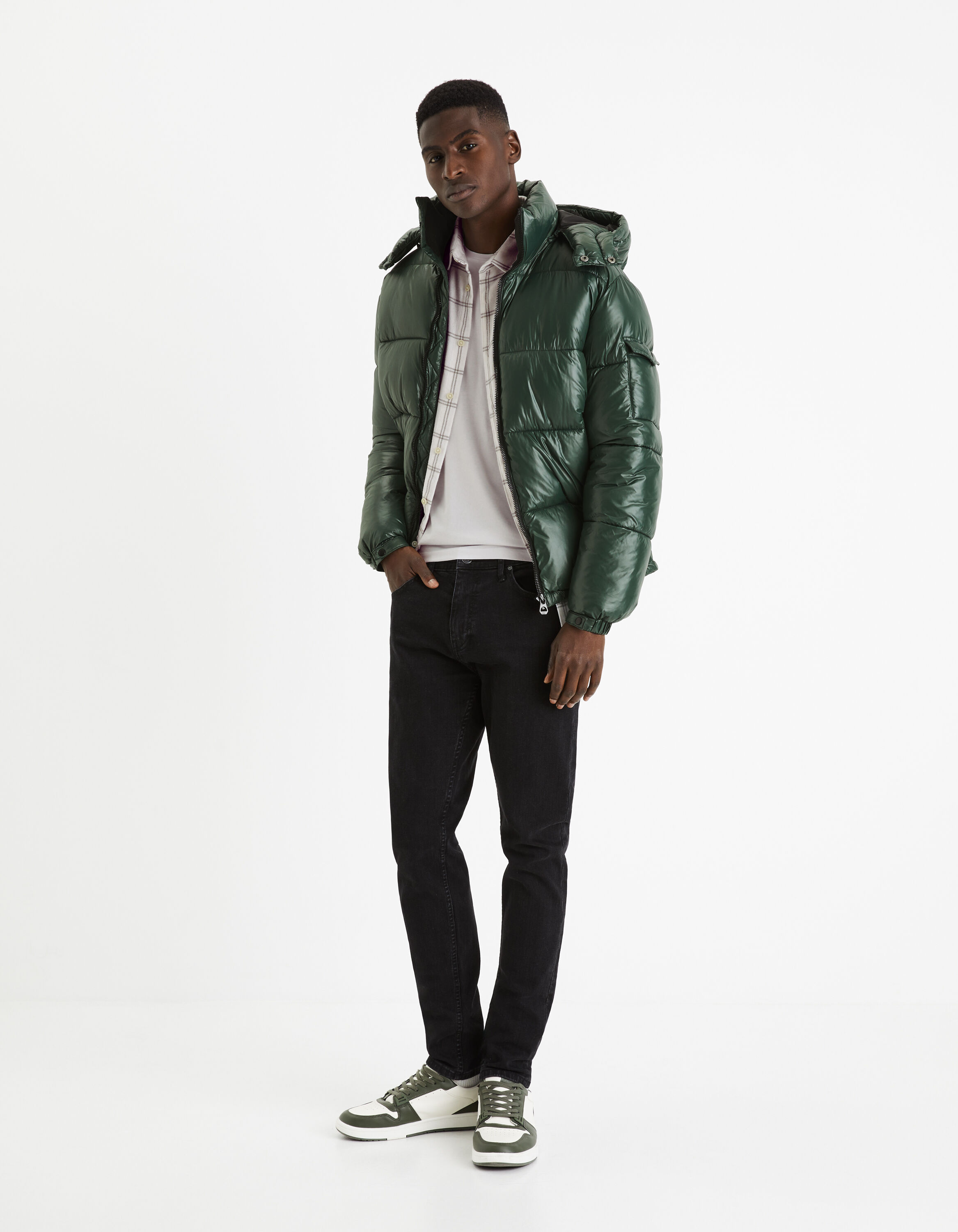 Chemise regular 100% coton - blanc