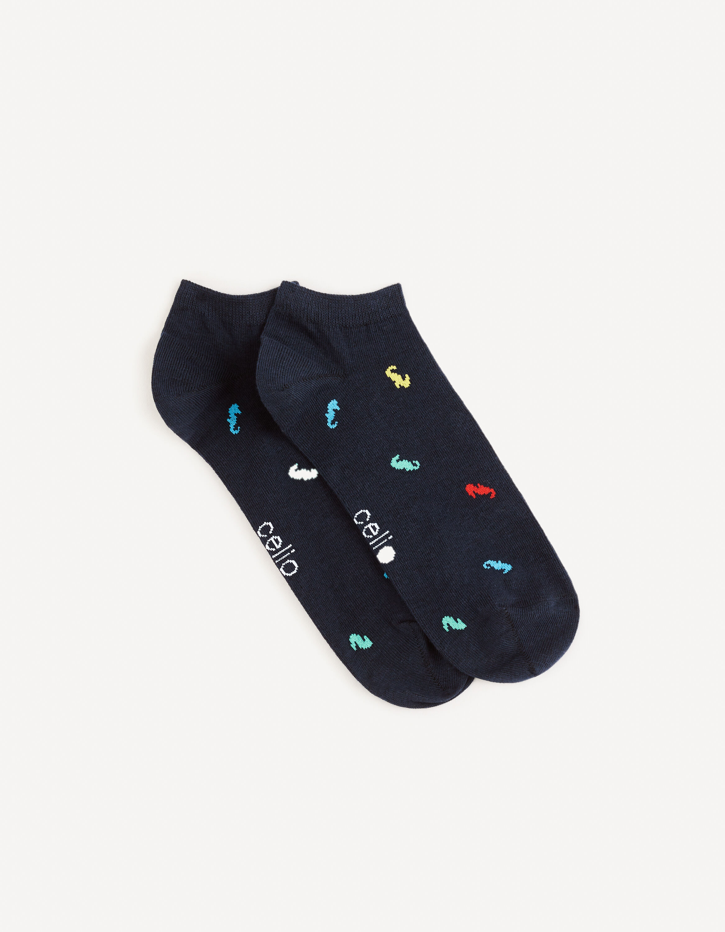 Chaussettes basses coton - marine