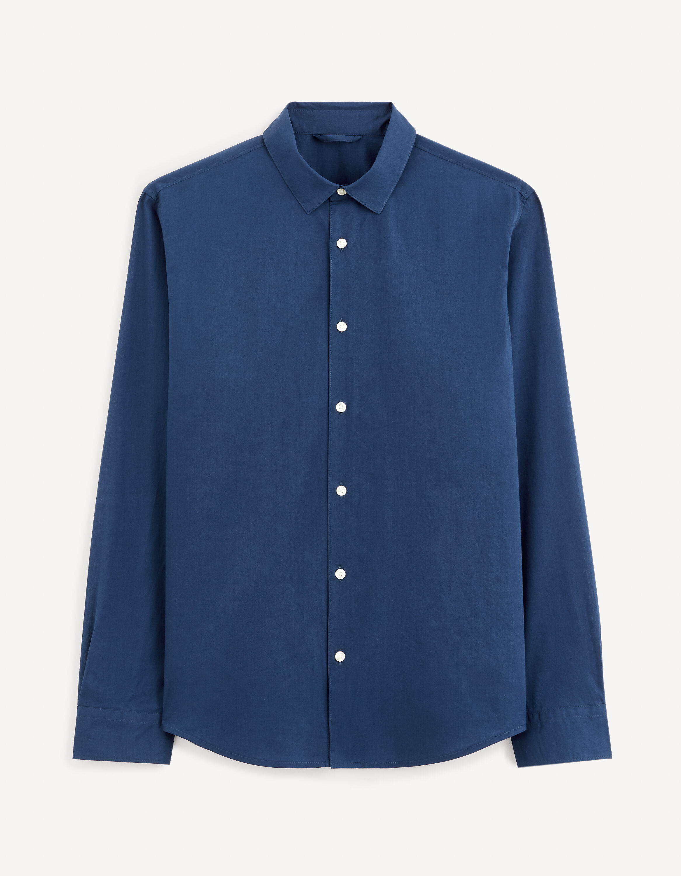 Chemise regular 100% coton - marine