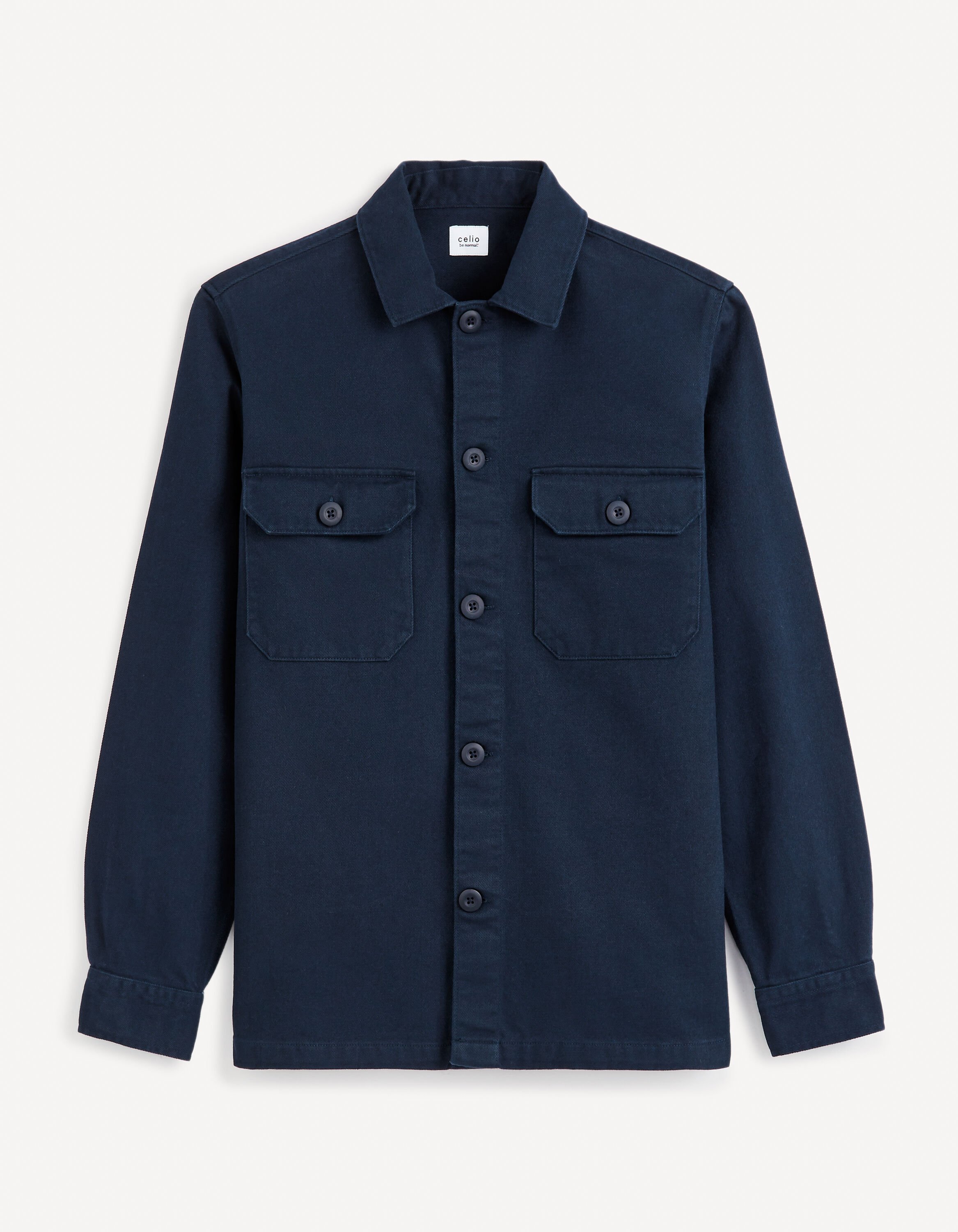 Surchemise oversize 100% coton 100% coton - marine