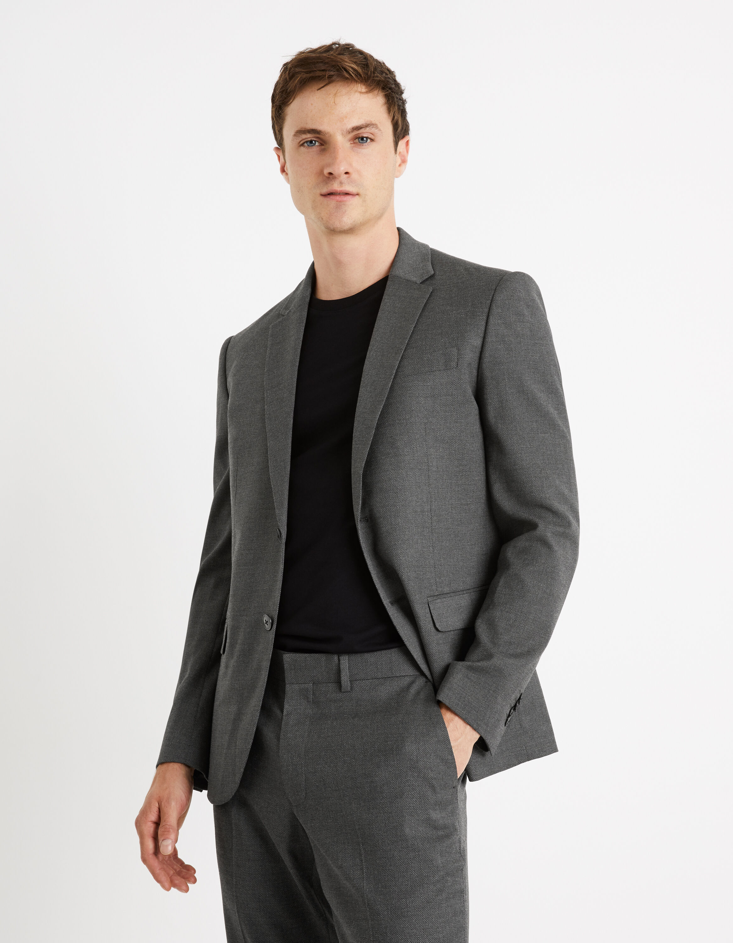 Veste de costume Yao slim - gris