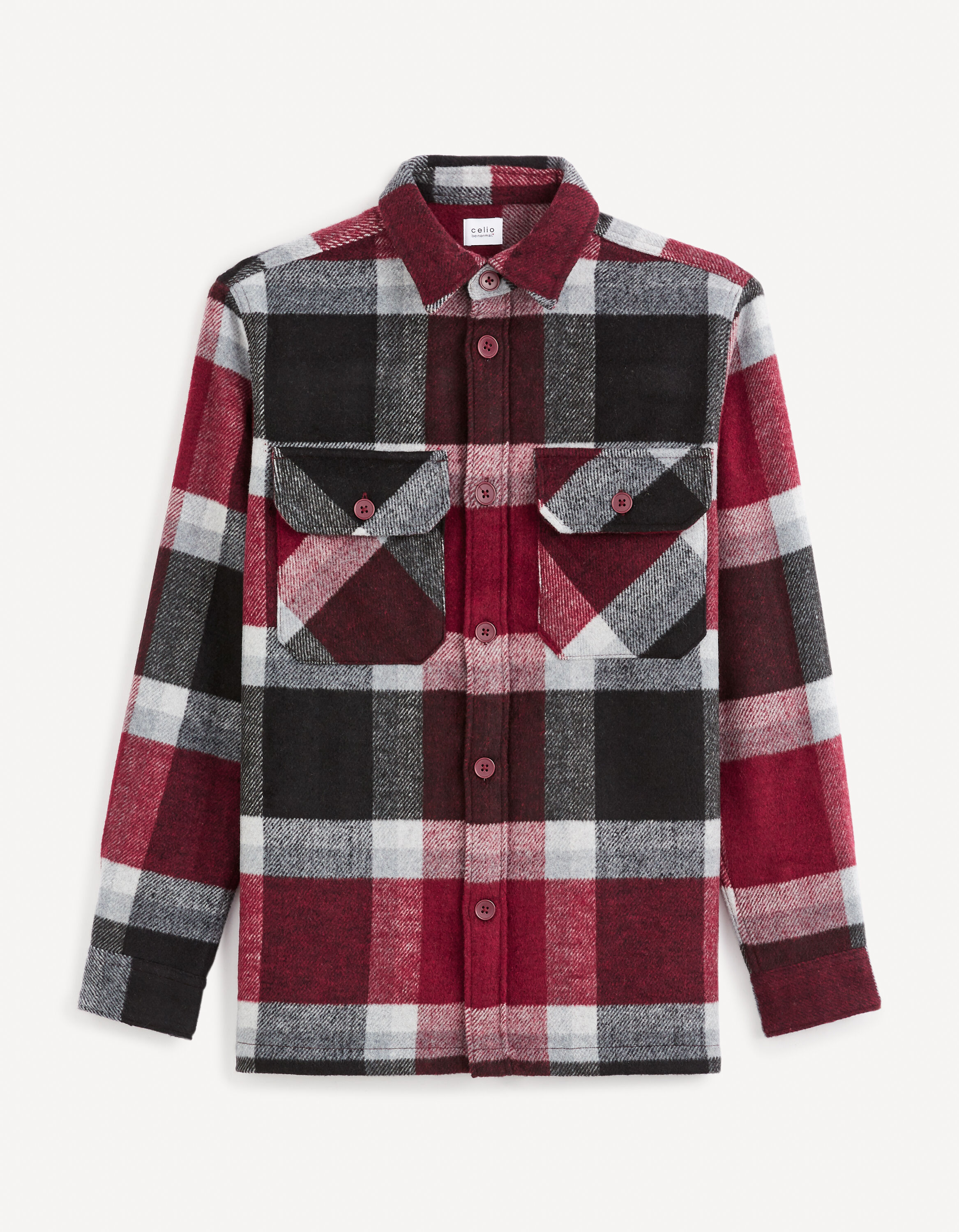 Chemise overshirt - bordeaux