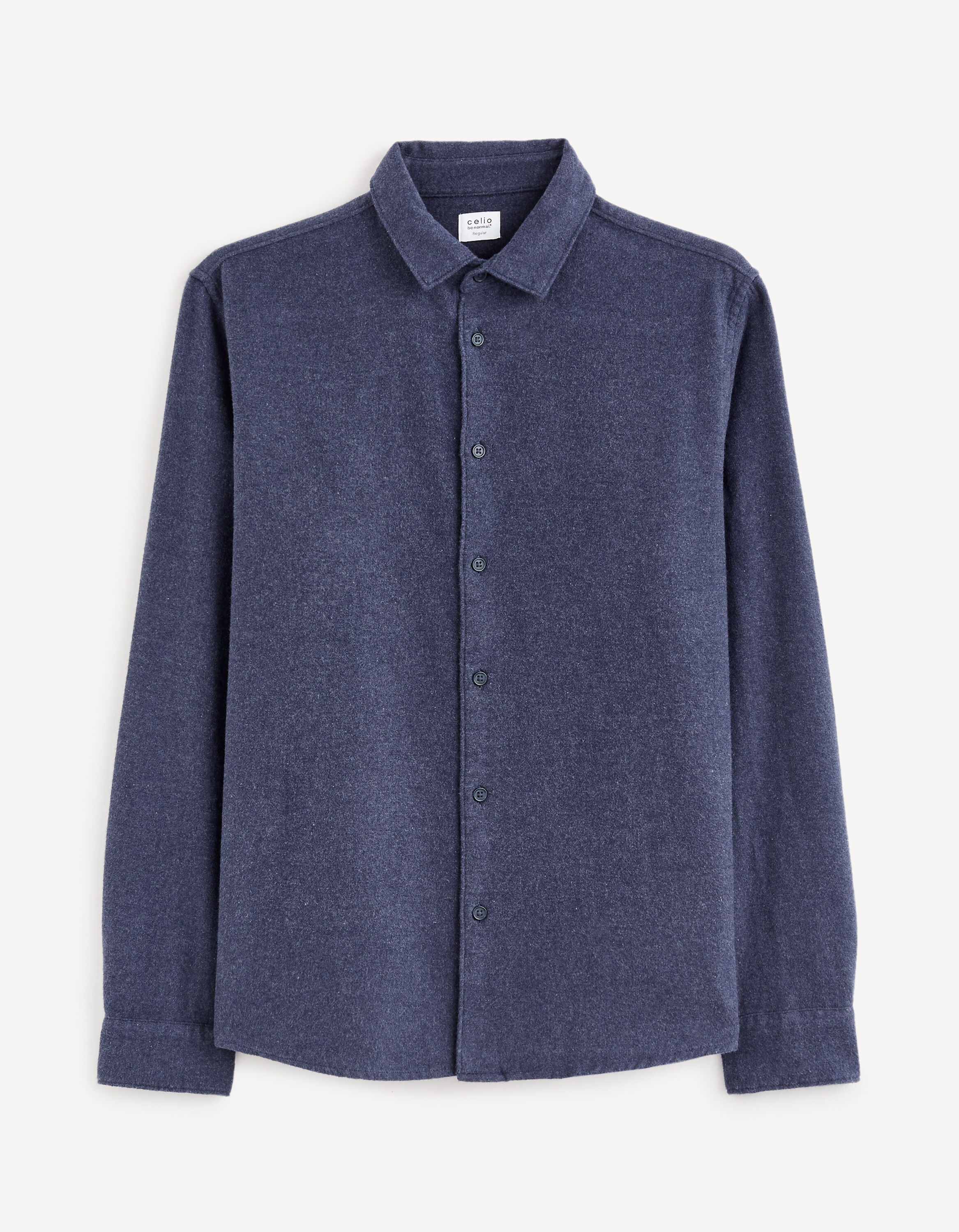 Chemise regular 100% coton - marine