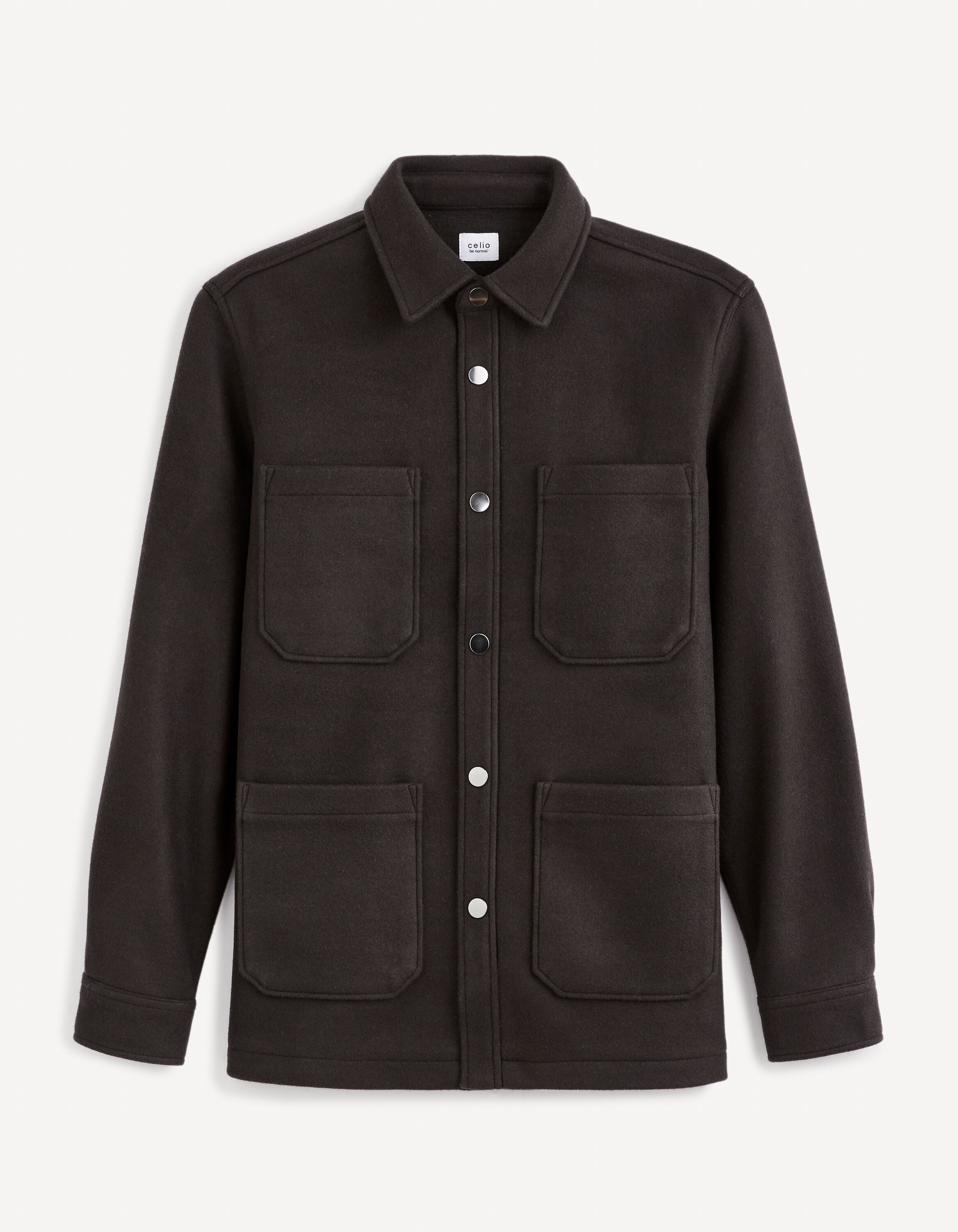 Chemise overshirt - gris chine