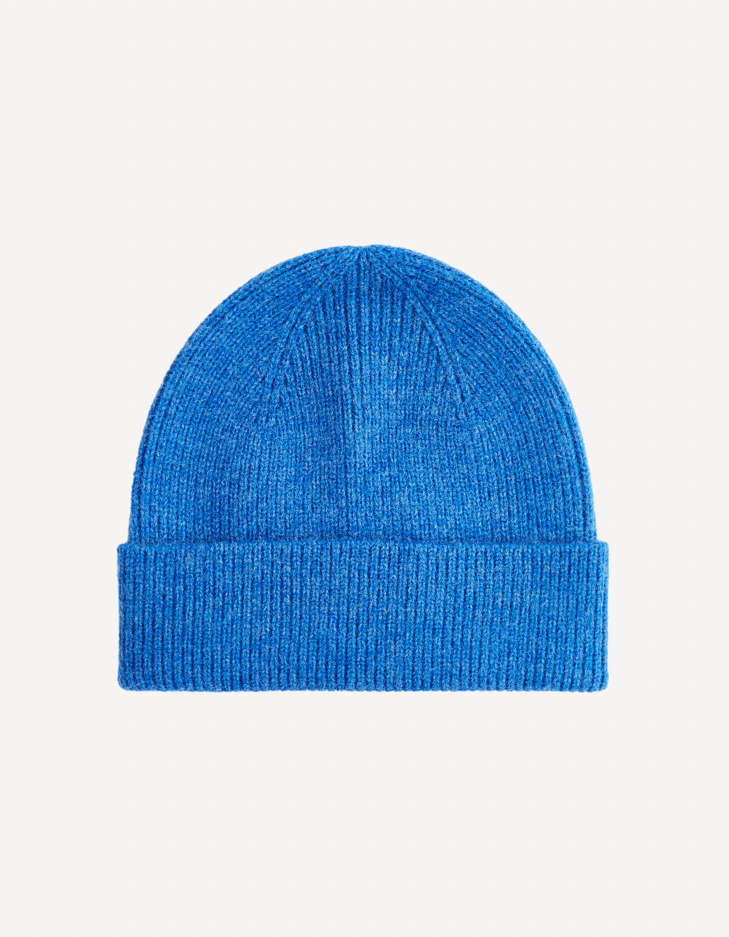 Bonnet en maille - bleu