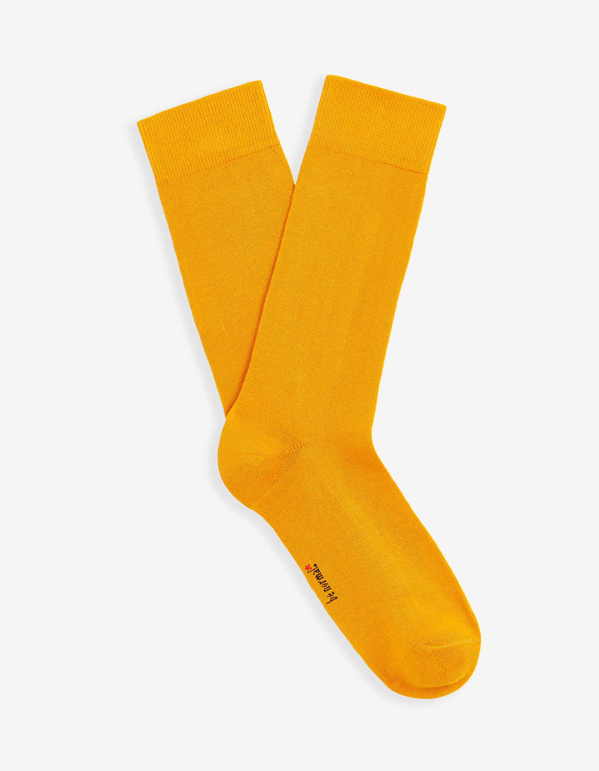 Chaussettes hautes coton - jaune
