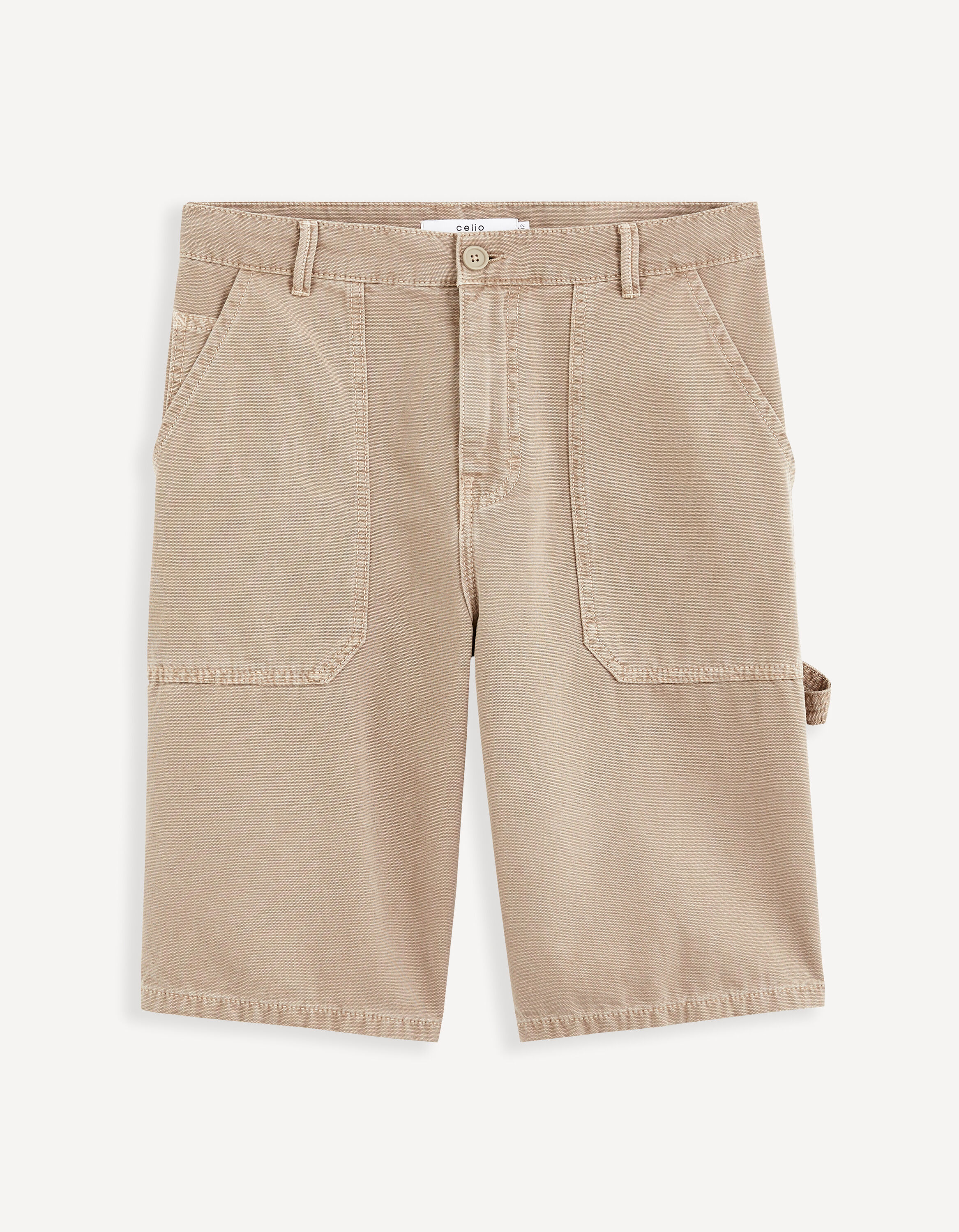 Bermuda 100% coton - taupe