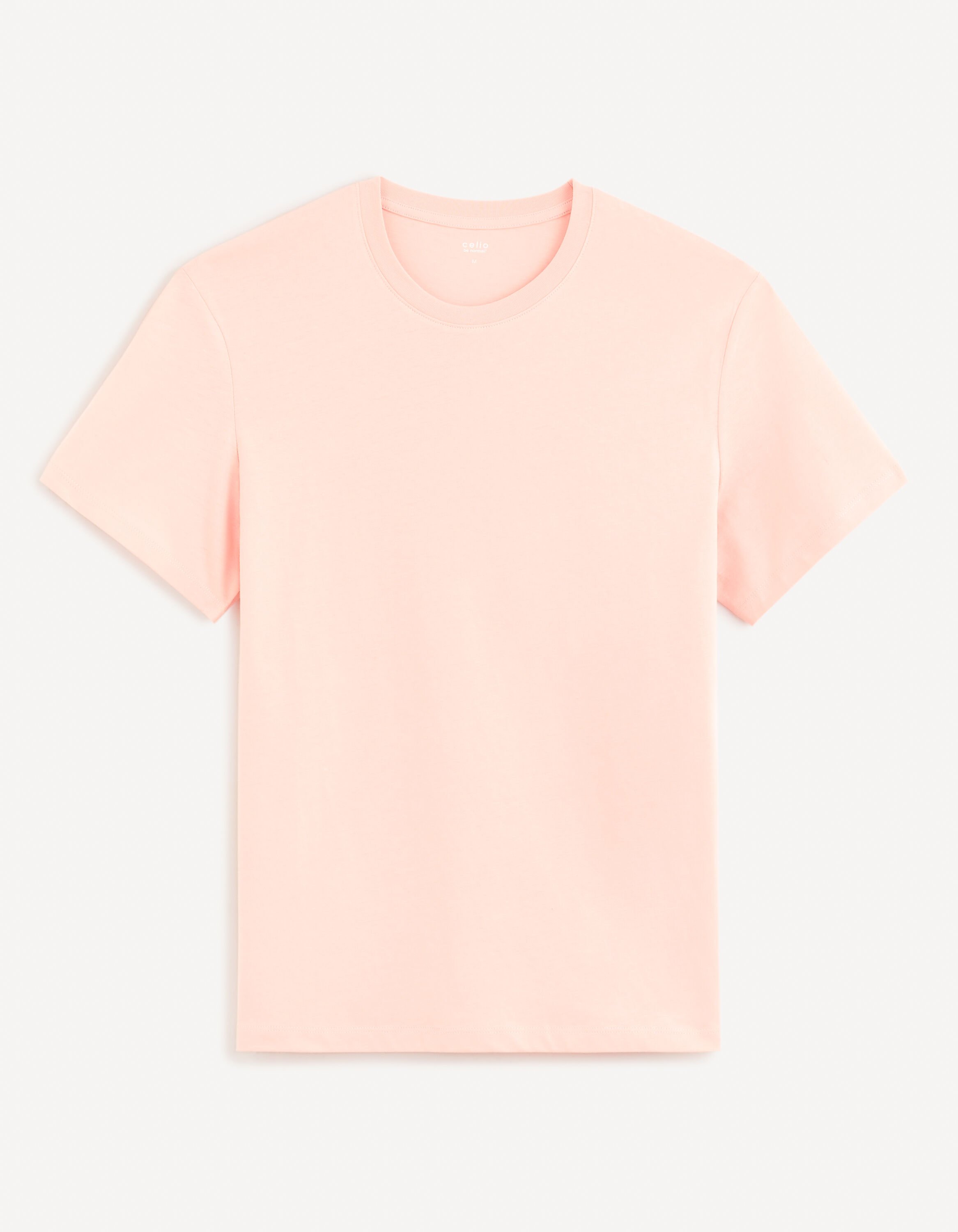 T-shirt col rond 100% coton - rose