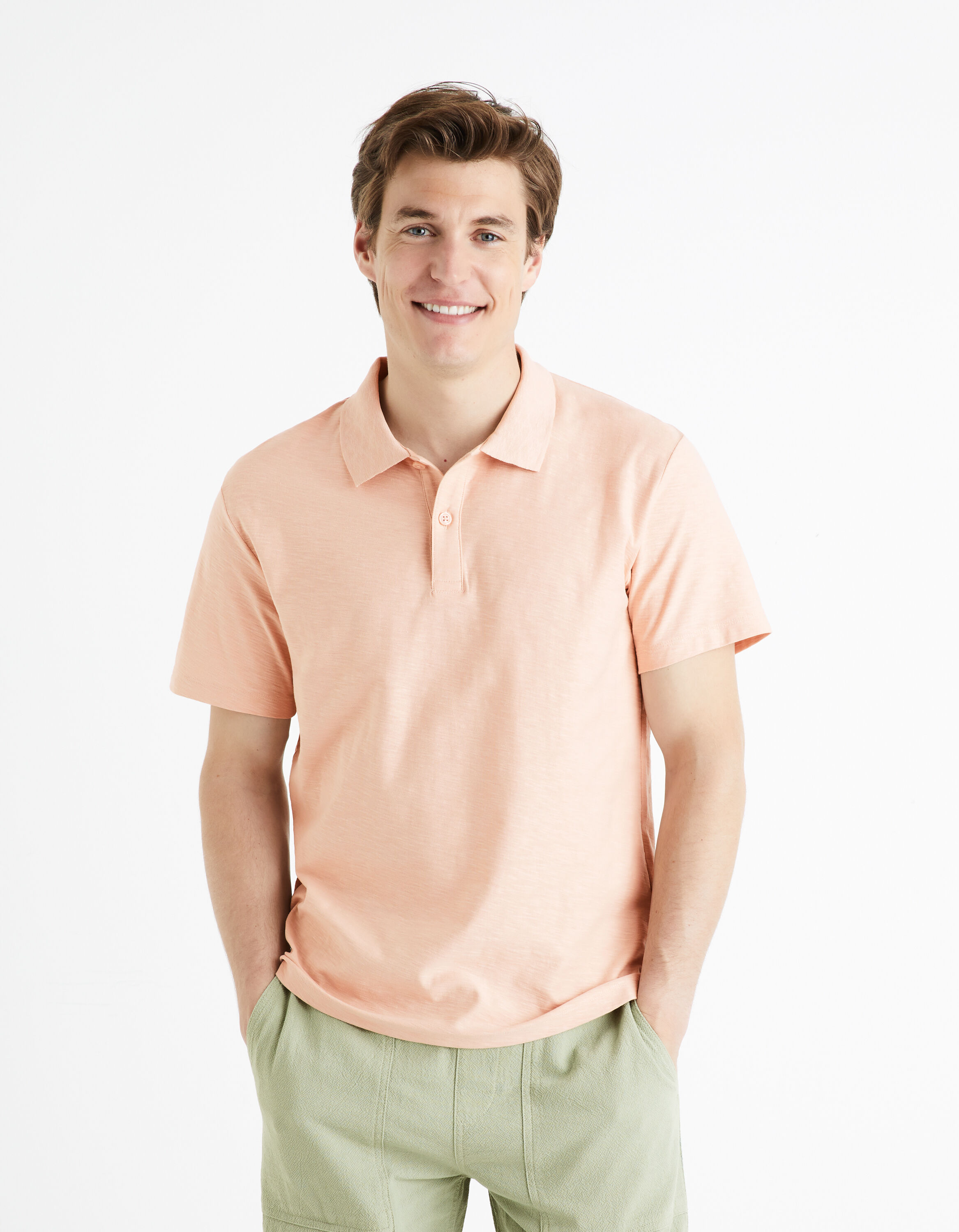 Polo 100% coton - rose