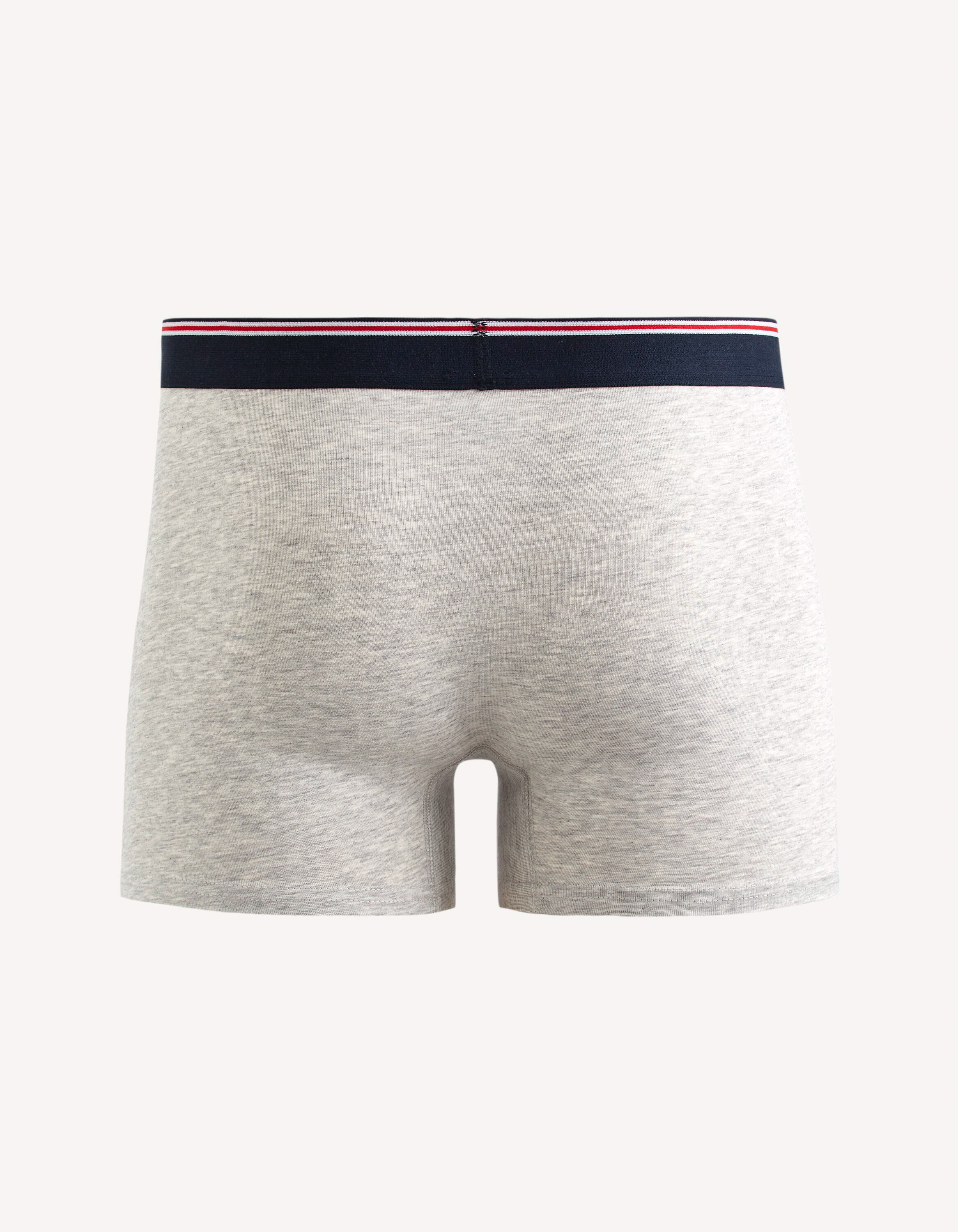 Boxer en coton stretch - gris chin&eacute;