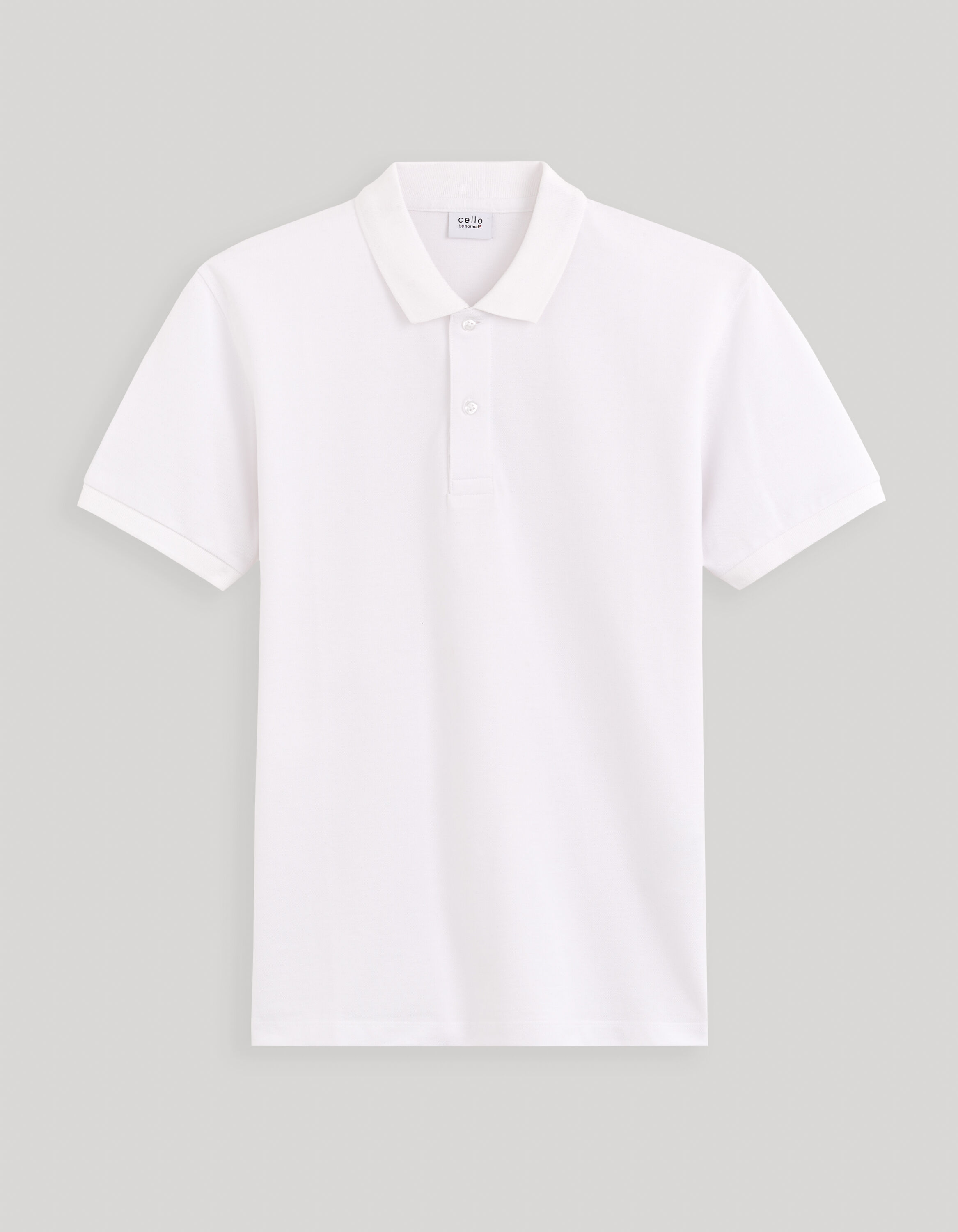 Polo piqu&eacute; 100% coton - blanc