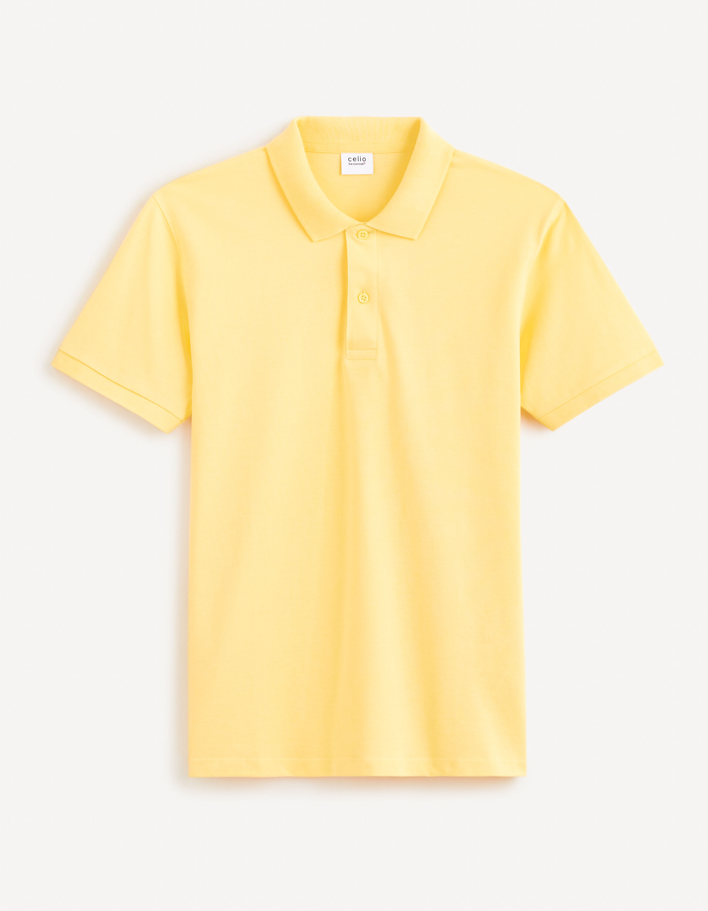 Polo piqu&eacute; 100% coton - jaune