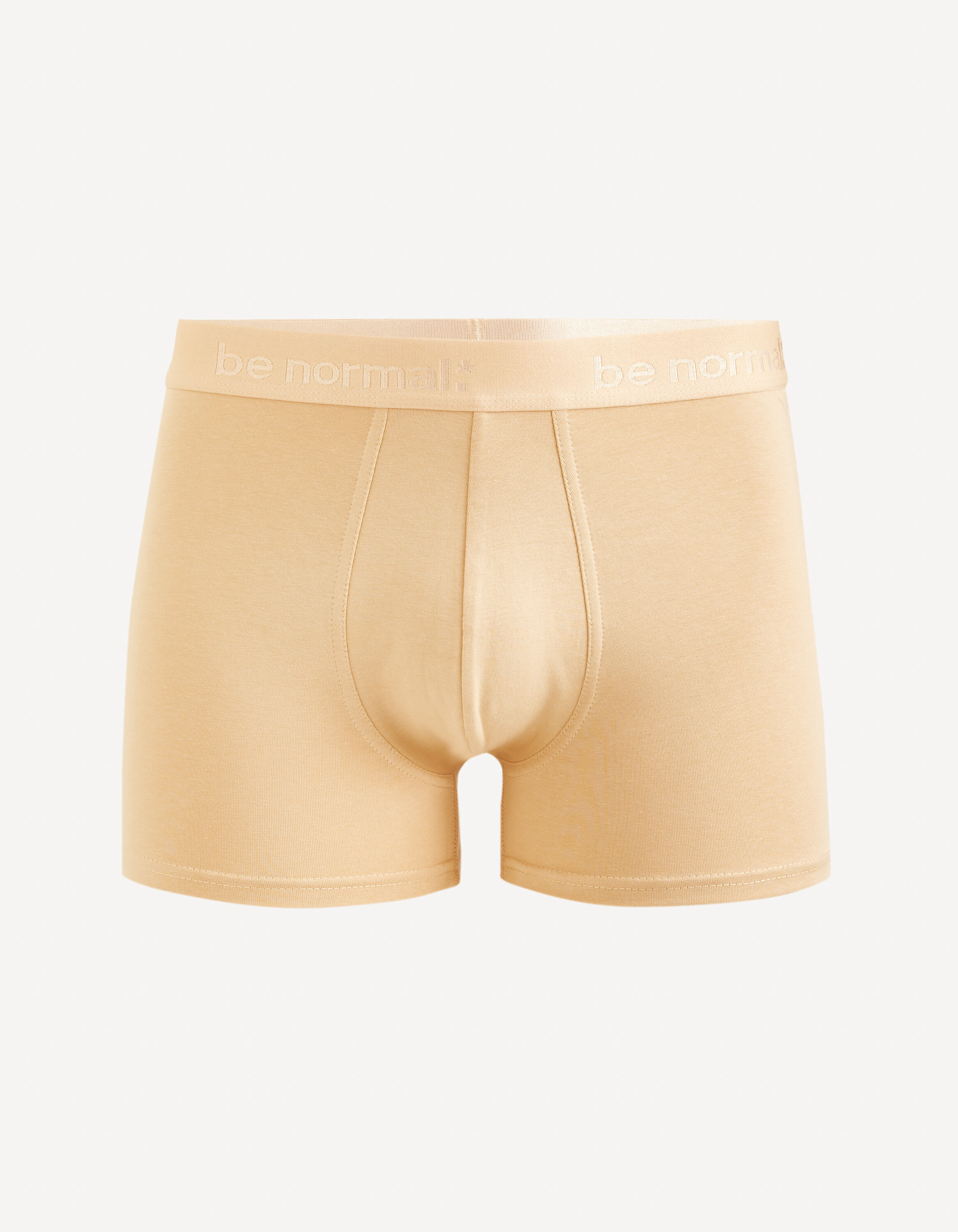 Boxer en coton stretch - beige