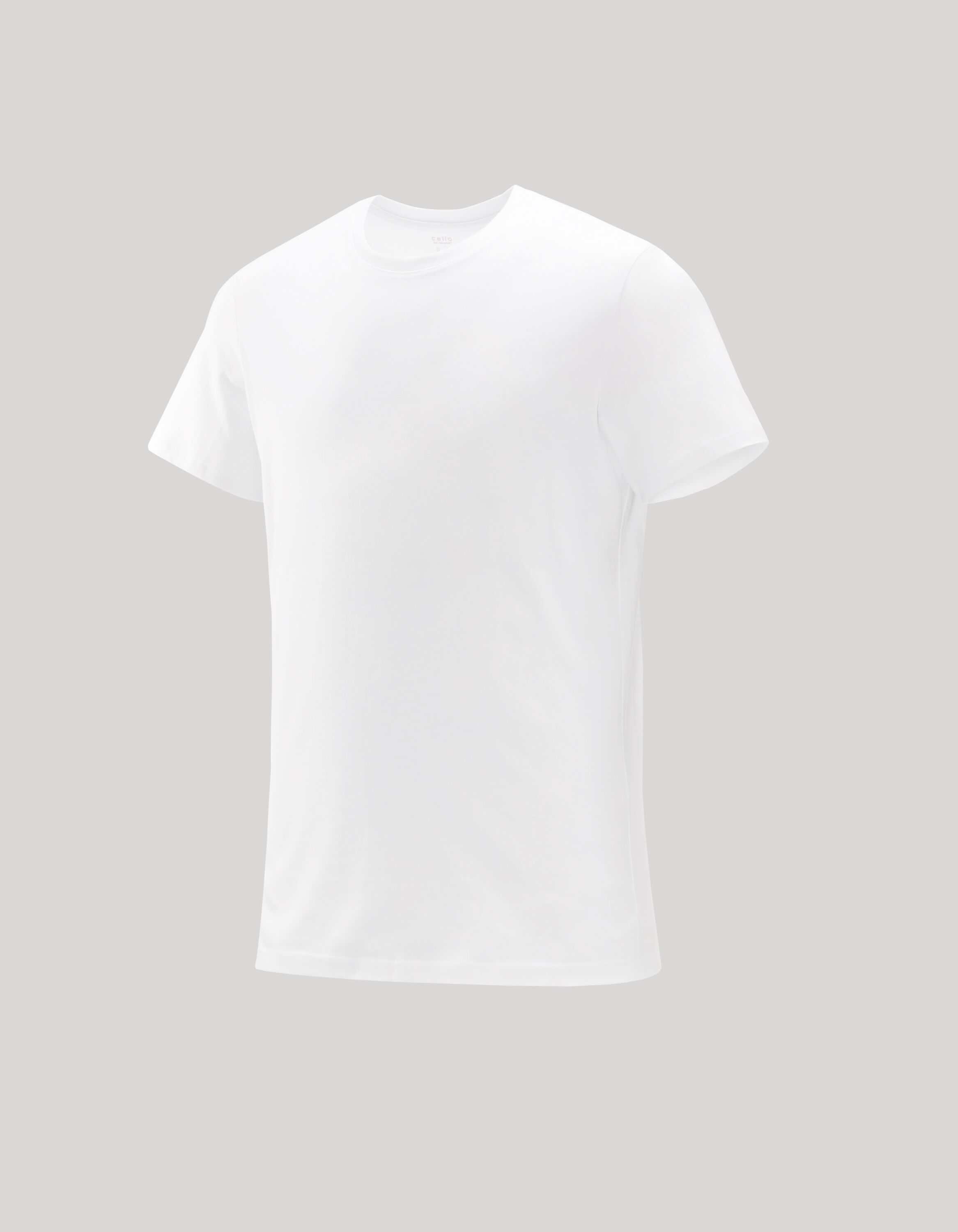 T-shirt col rond 100% coton - blanc