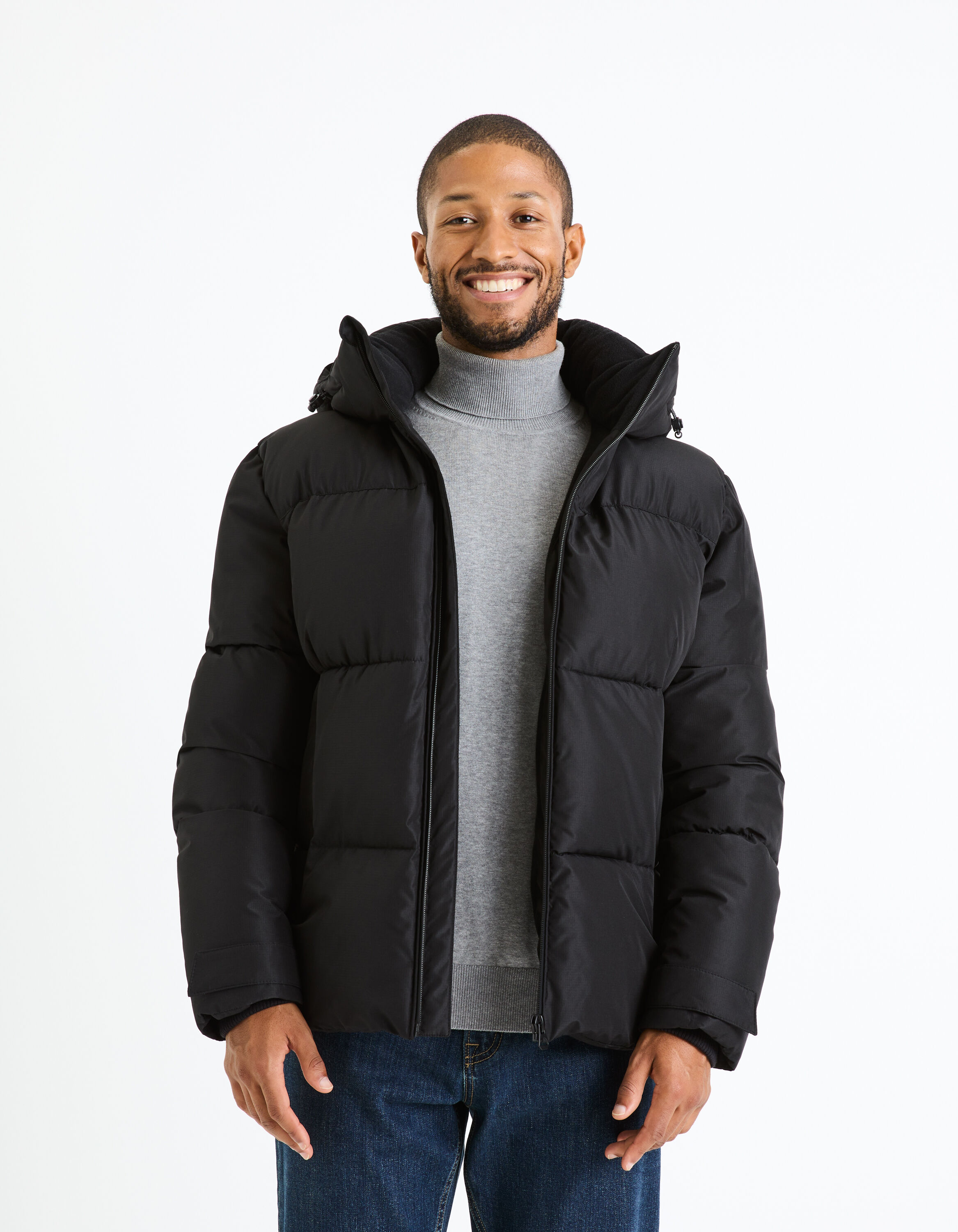 Doudoune grand froid &agrave; capuche - noir