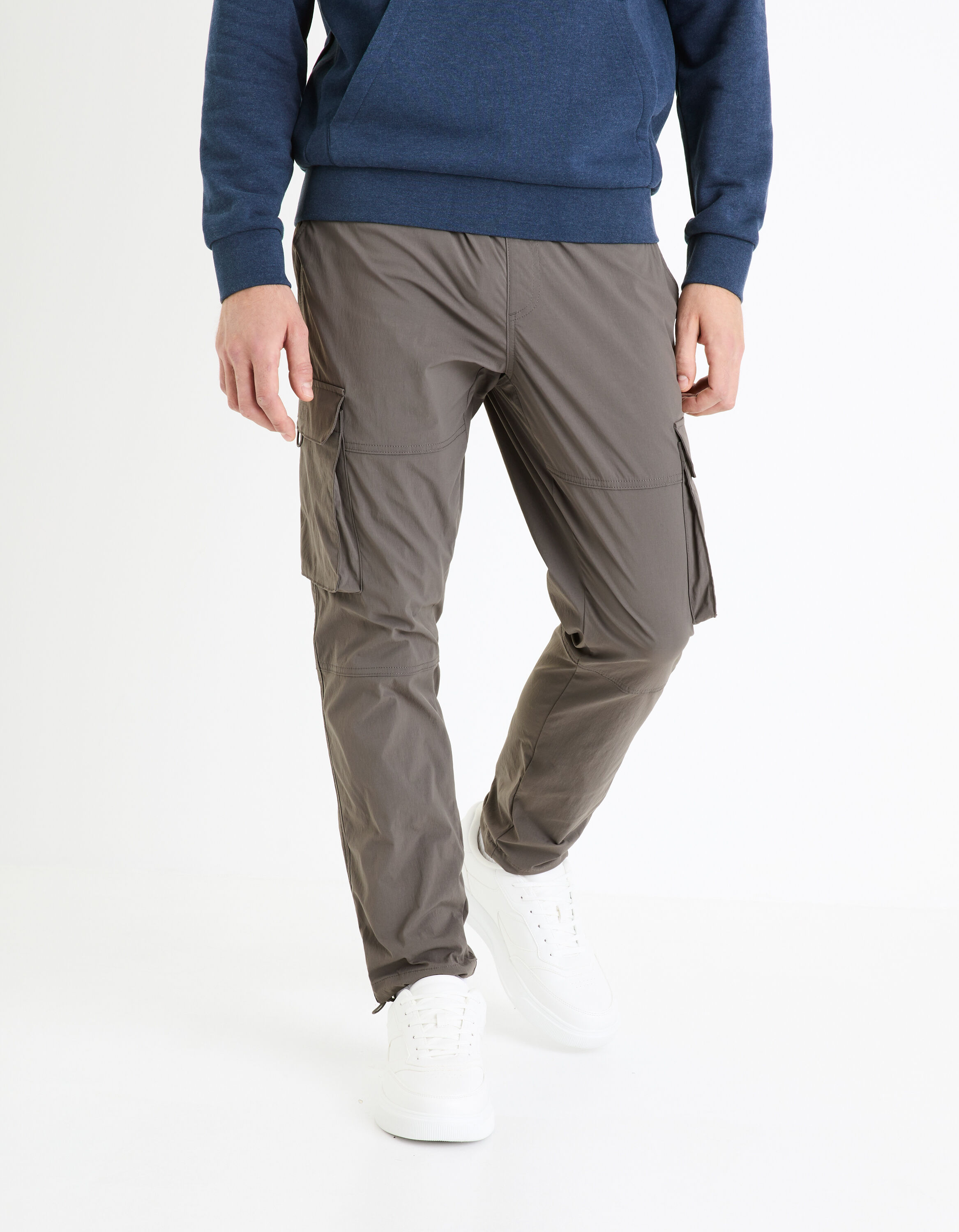 Pantalon cargo - gris