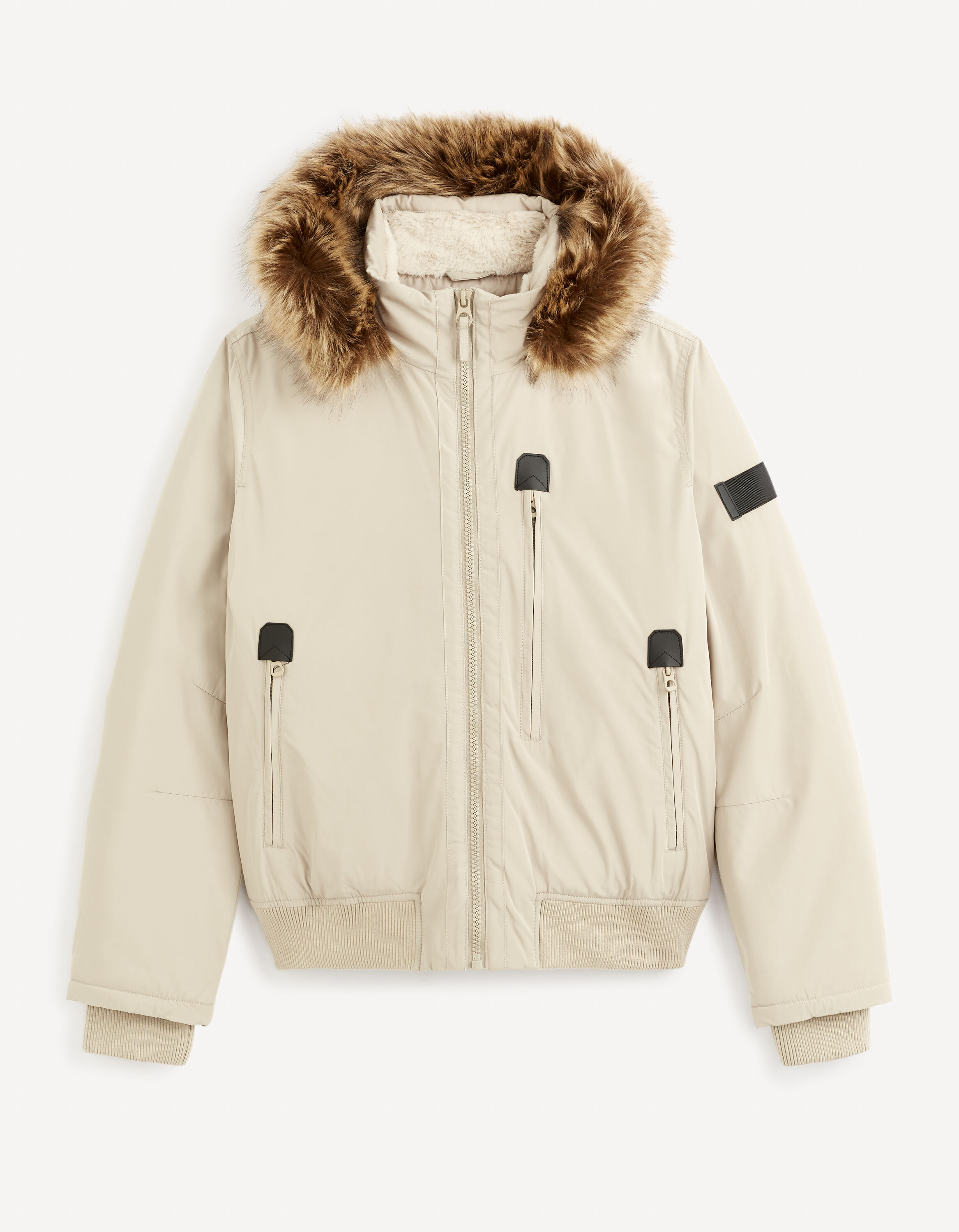 Doudoune &agrave; capuche - &eacute;cru