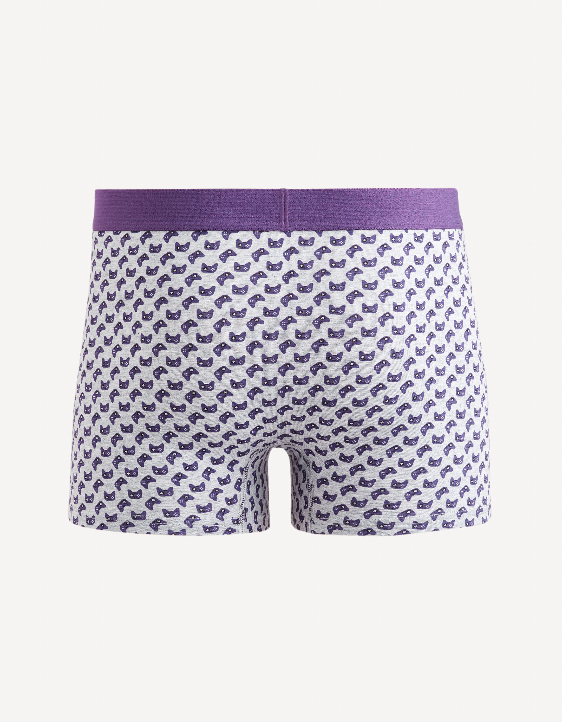 Boxer en coton stretch - gris