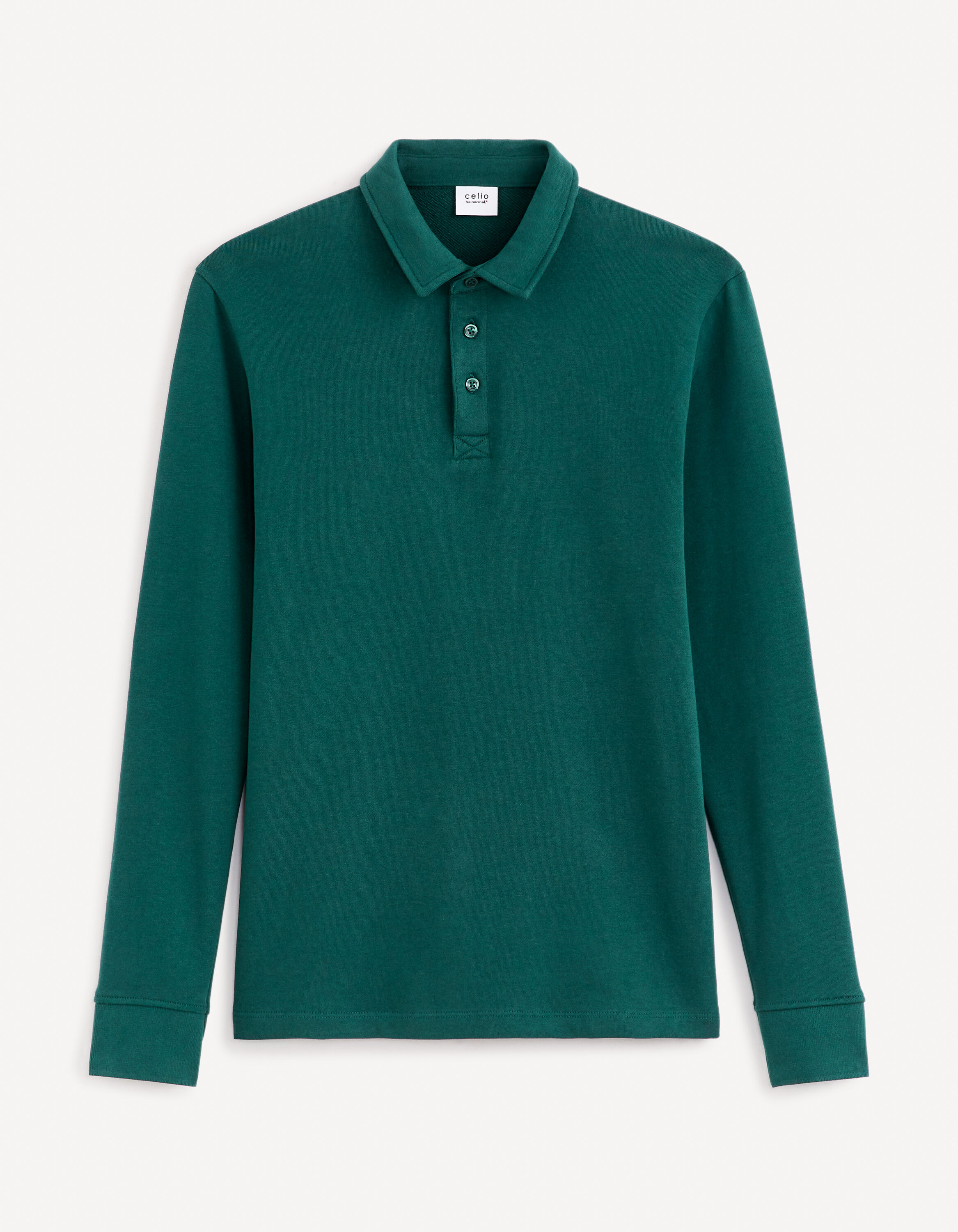 Polo jersey - vert fonc&eacute;
