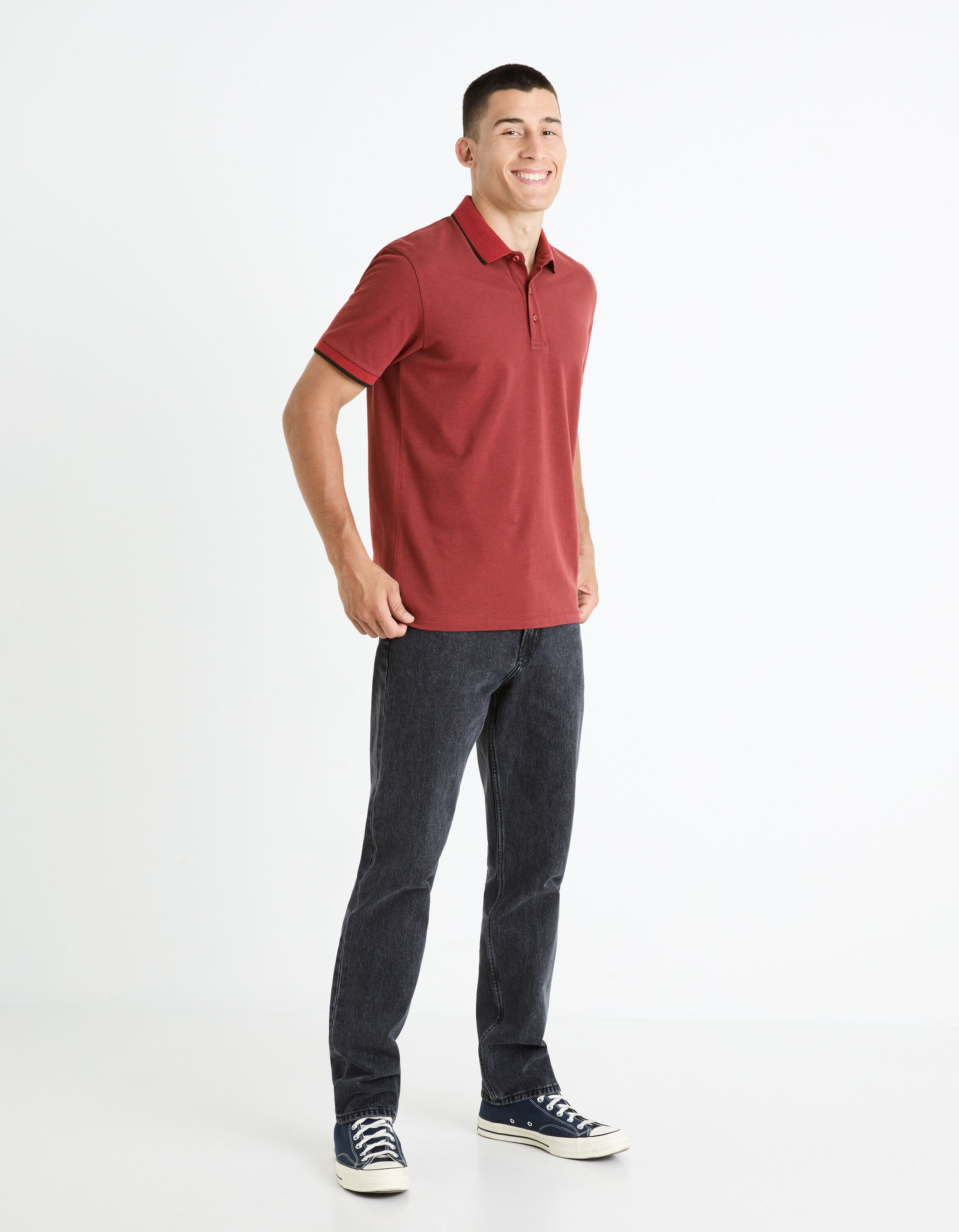 Polo piqu&eacute; 100% coton - rouge