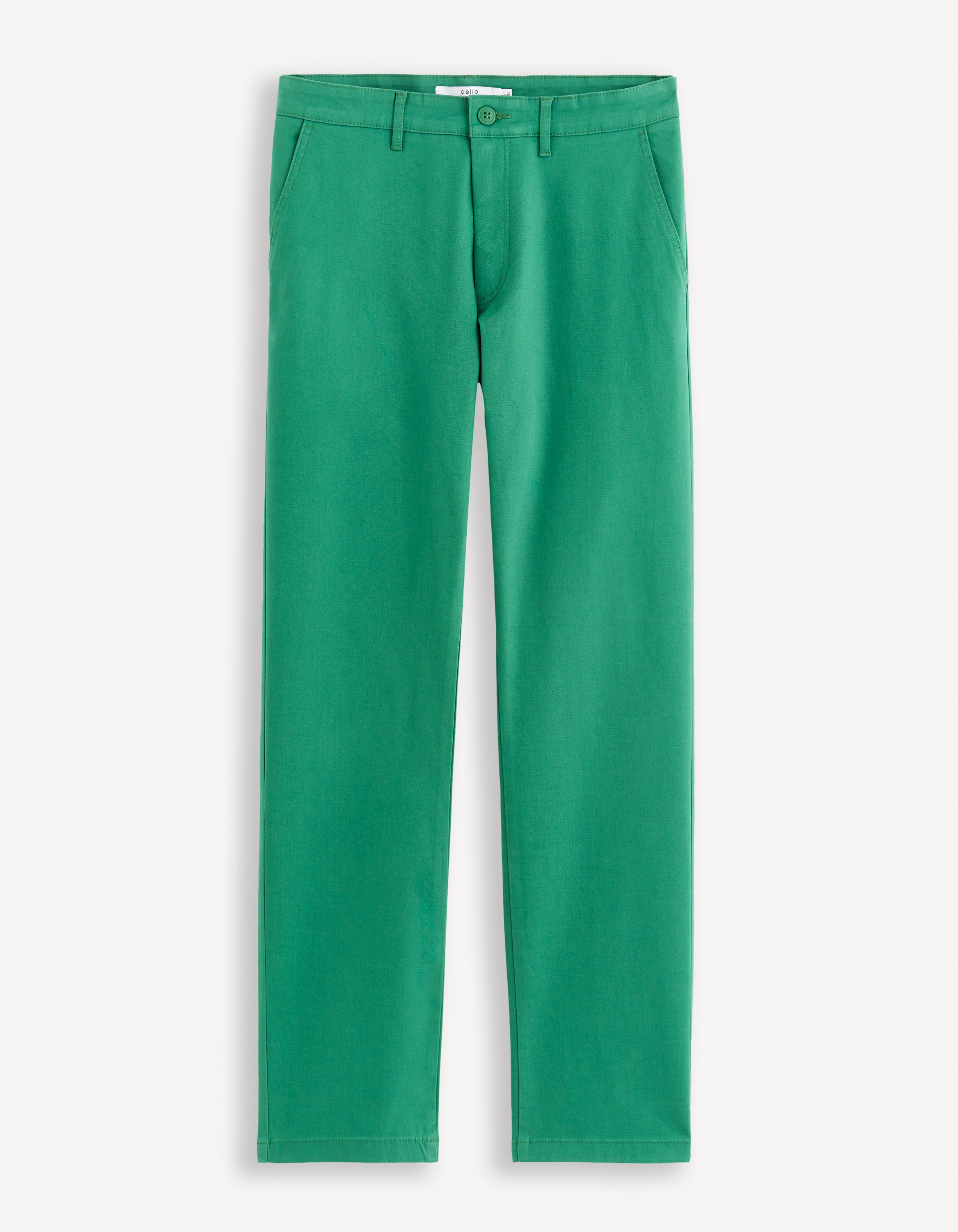 Pantalon chino straight - vert