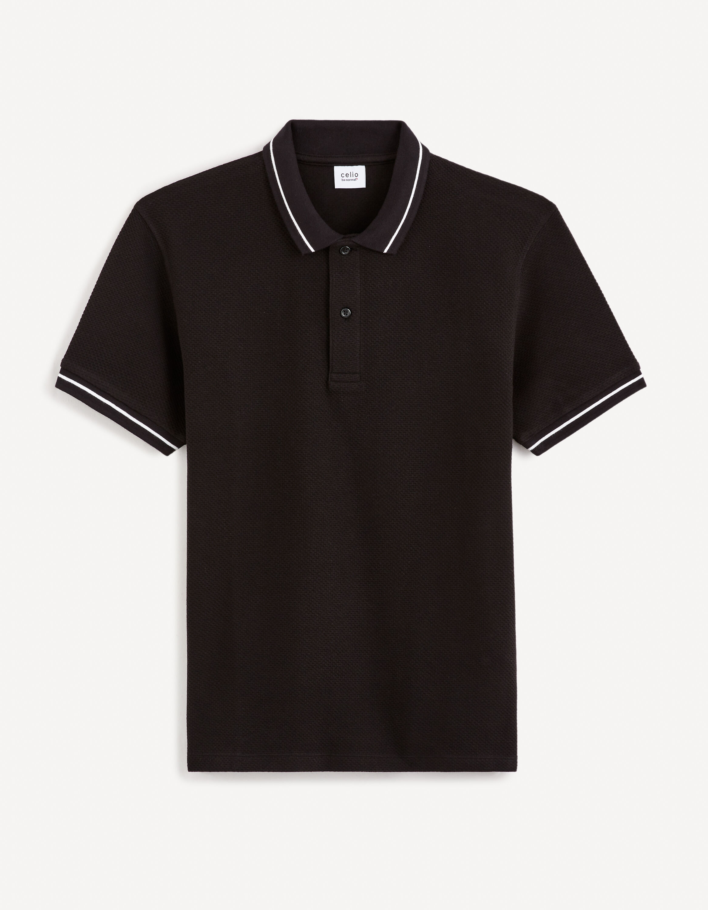 Polo 100% coton - noir