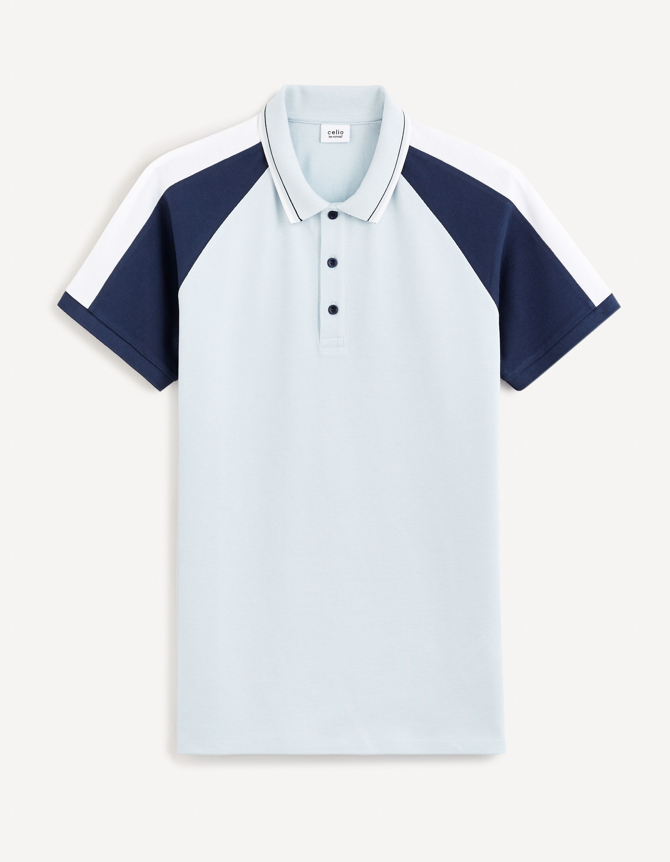 Polo 100% coton - bleu clair